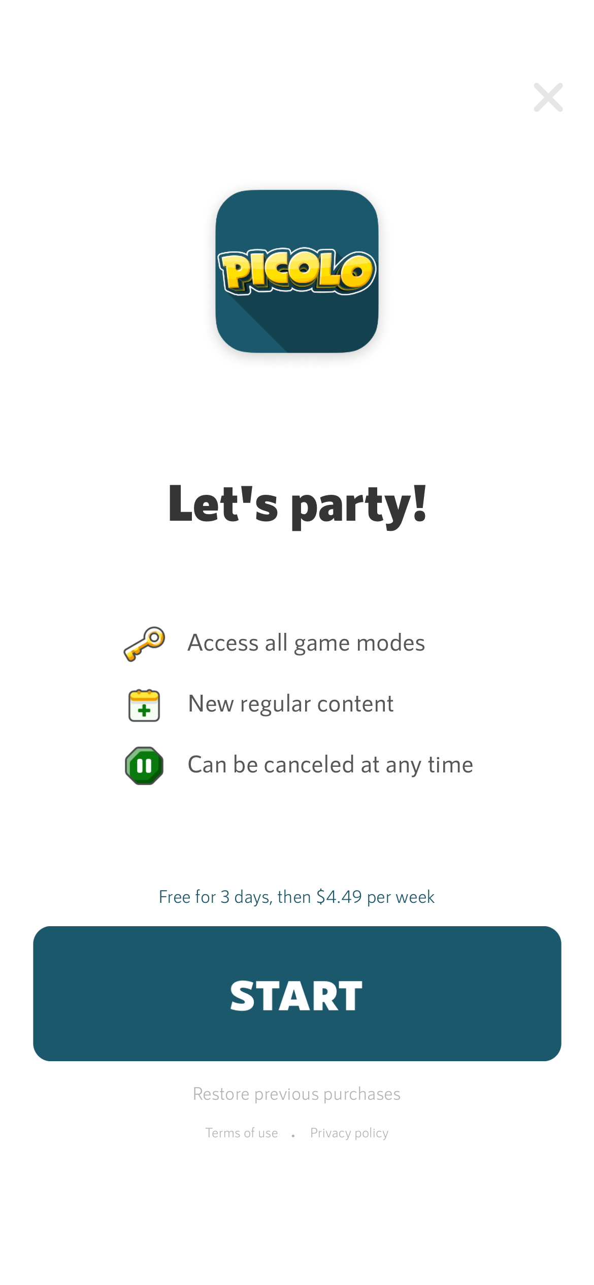 Picolo · Party game