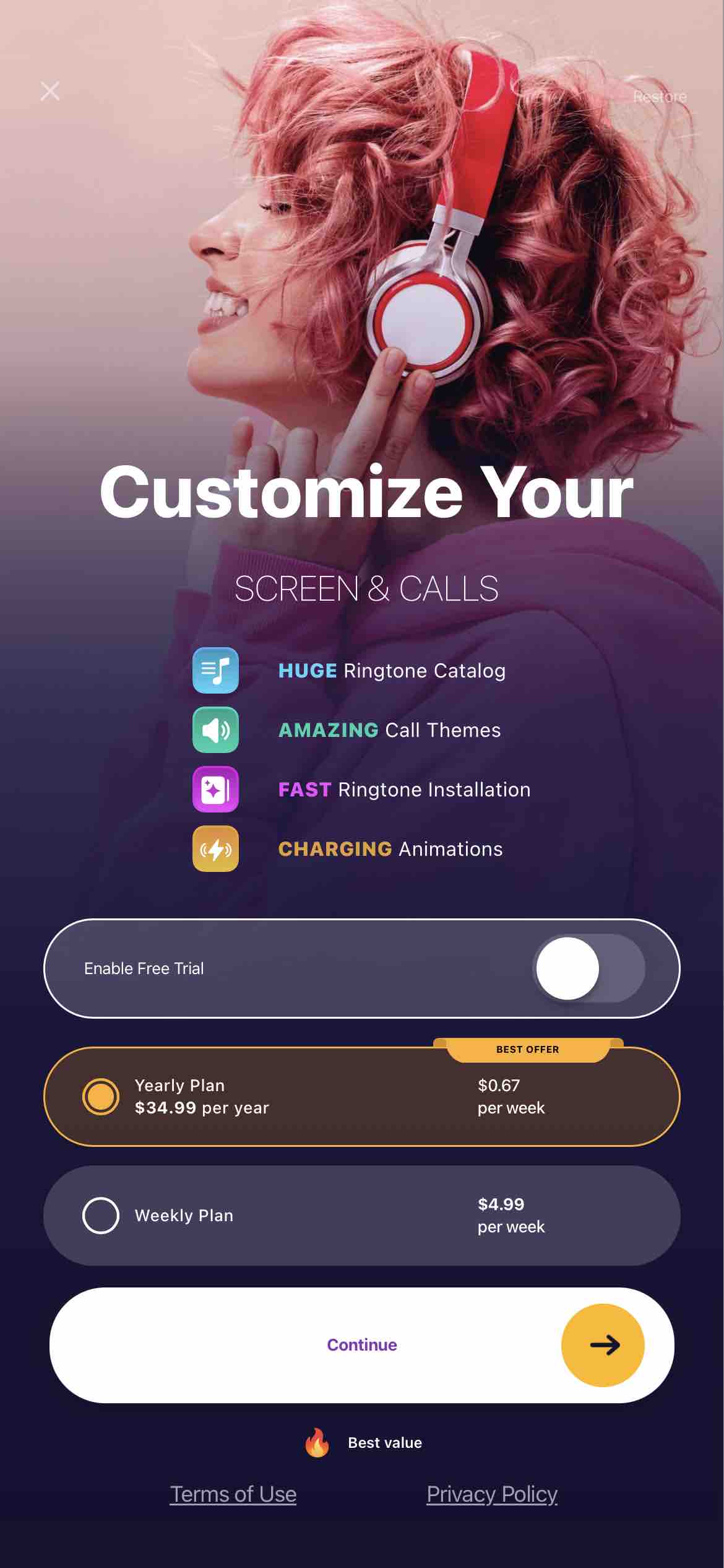 Ringtones for iphone: Ringtune