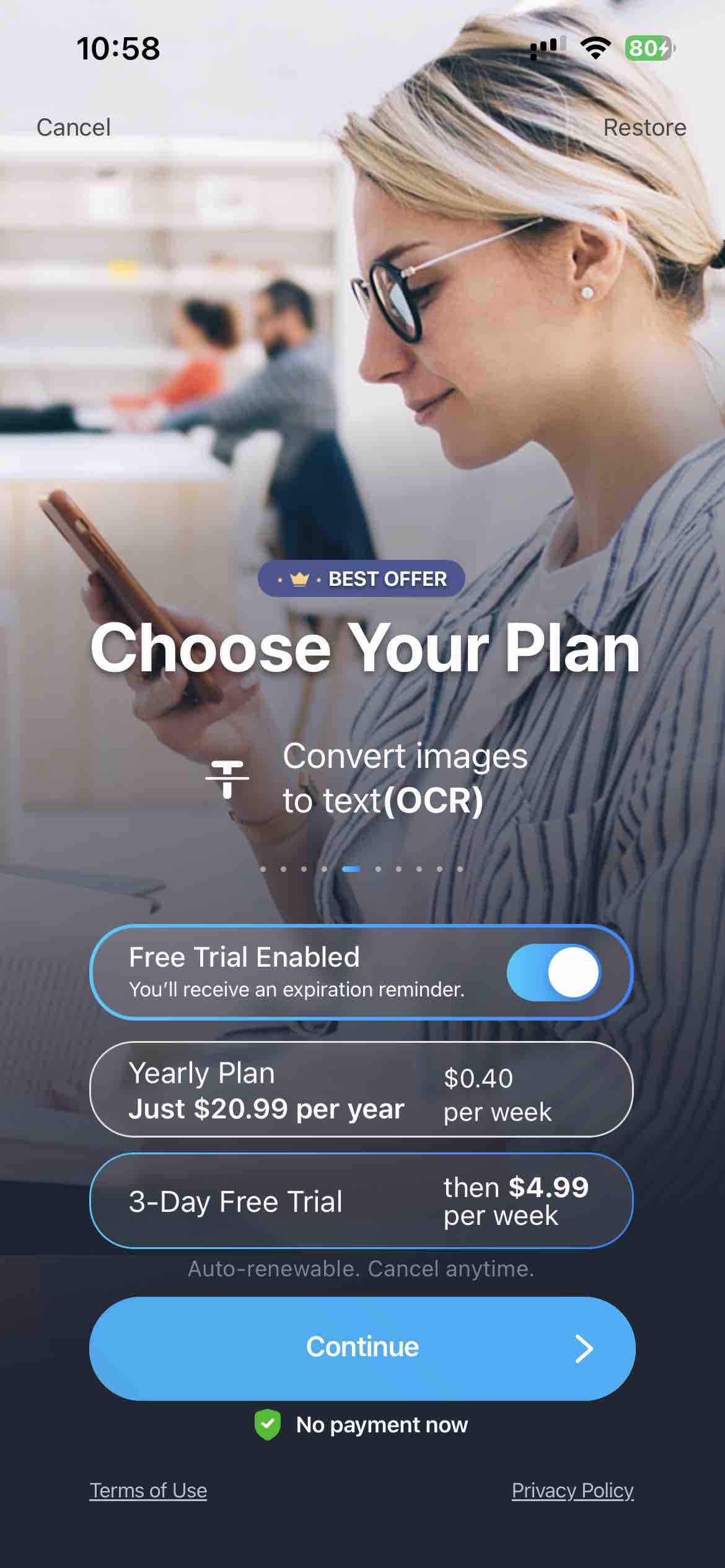 iScanner: PDF Document Scanner