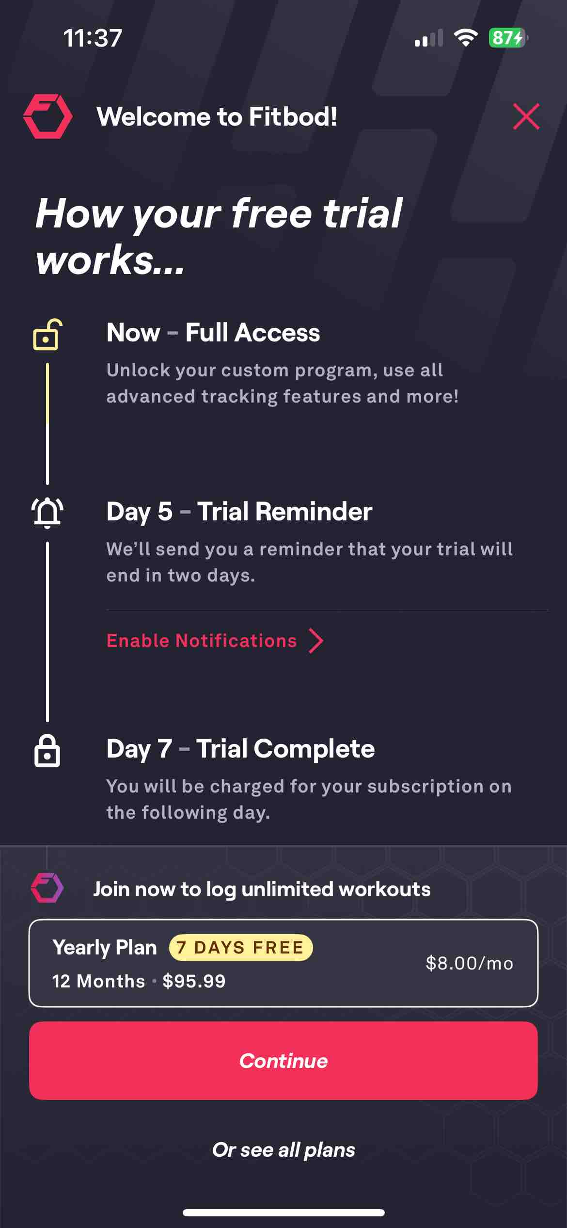 Fitbod: Gym & Fitness Planner