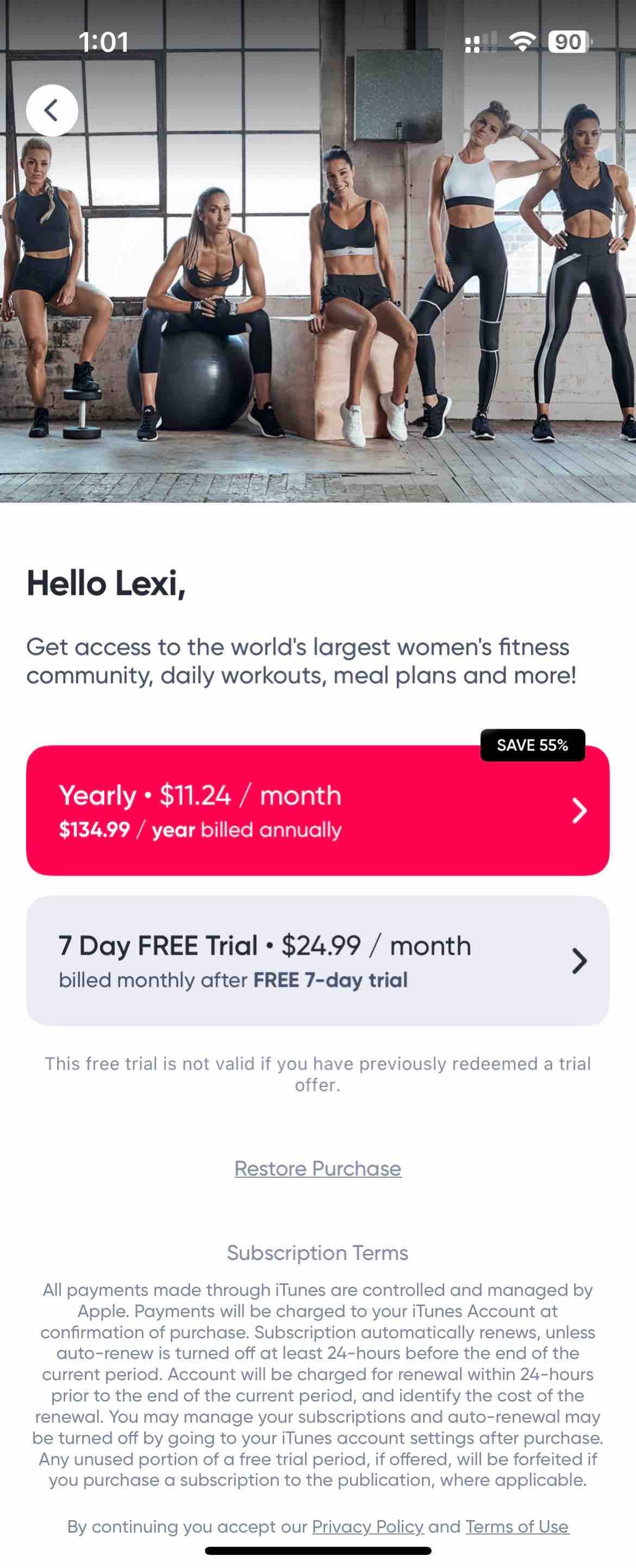 Sweat: Fitness App For Women