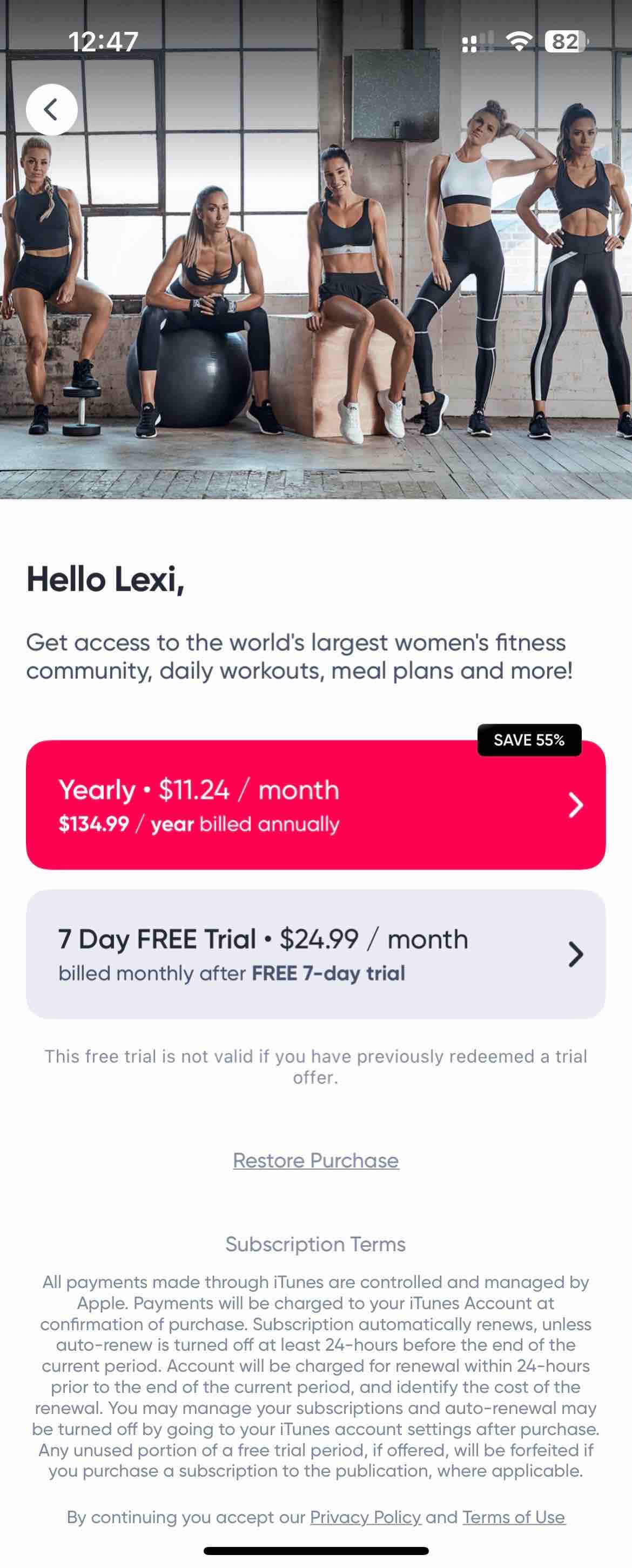 Sweat: Fitness App For Women