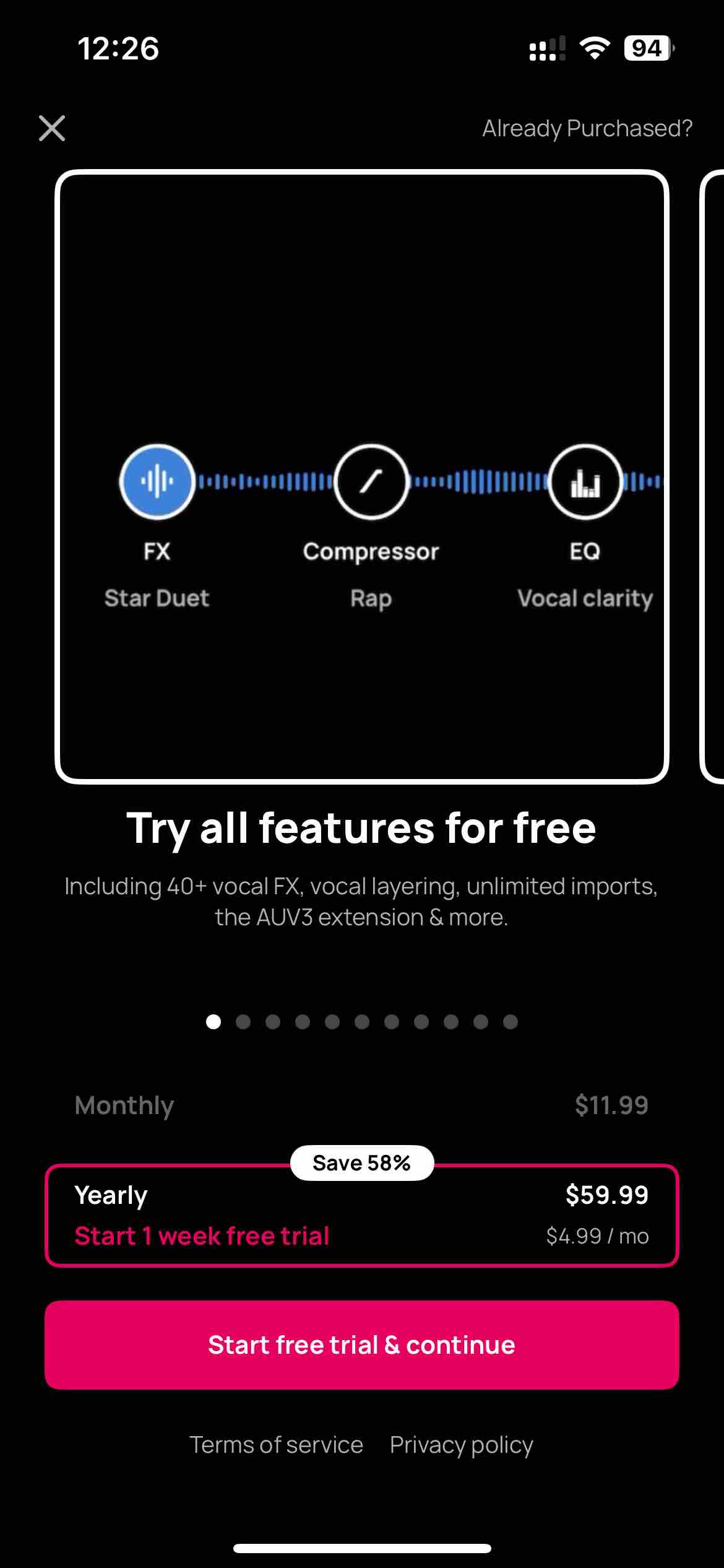Voloco: Vocal Recording Studio
