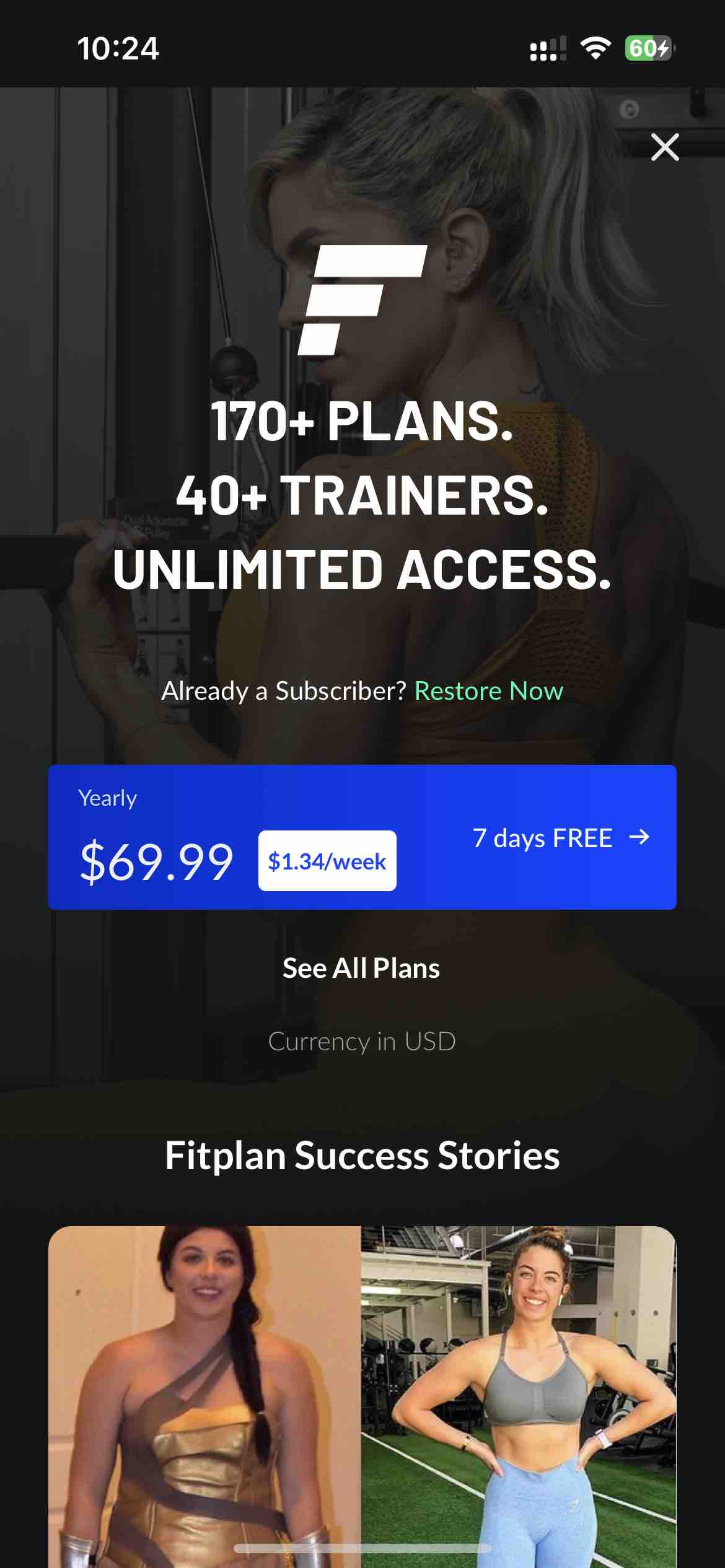 Fitplan: Gym & Home Workouts