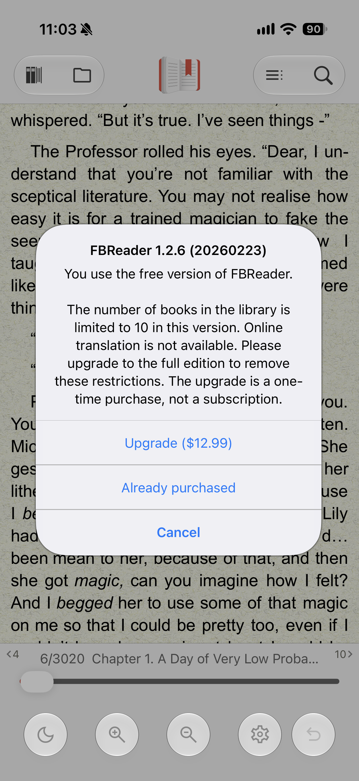 FBReader: ePub and fb2 reader