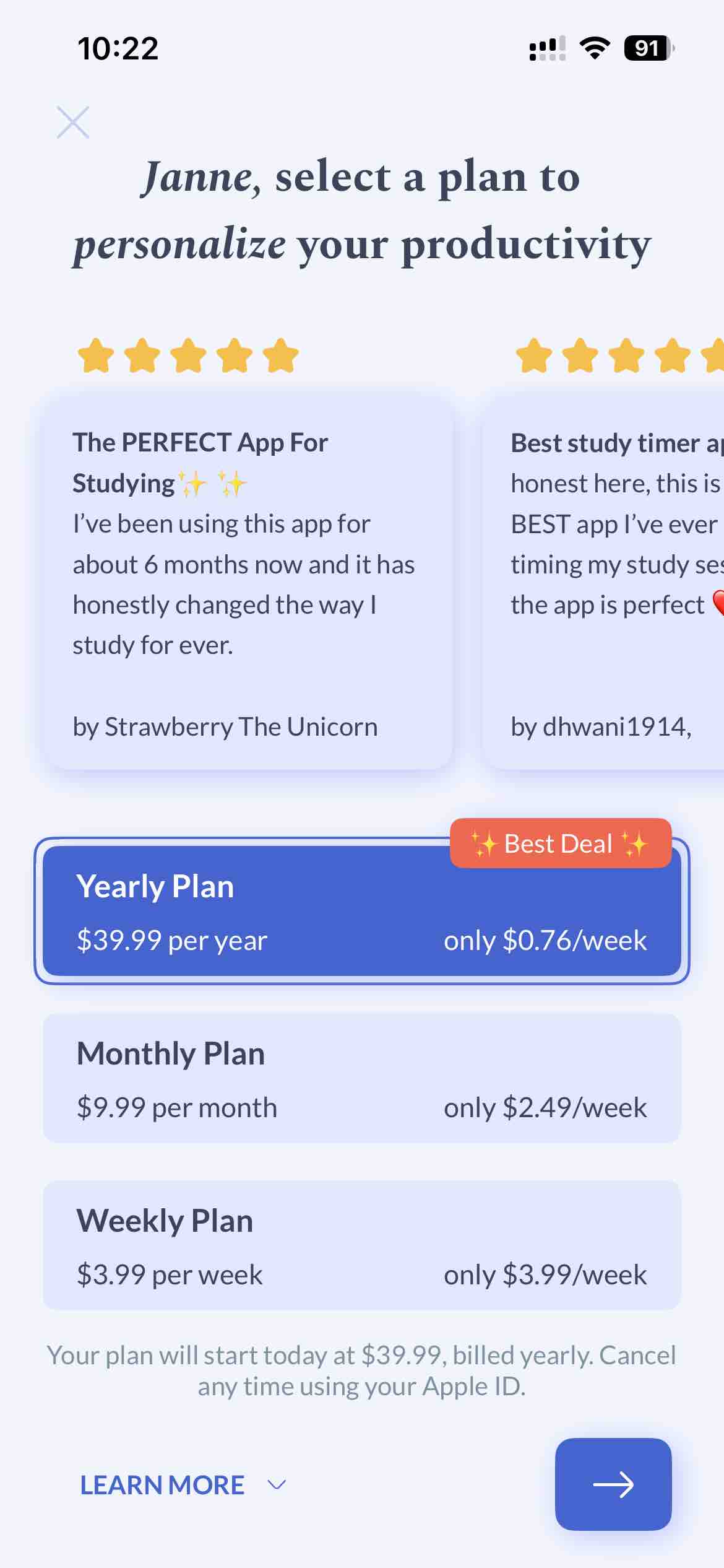 Flipd: focus & study timer