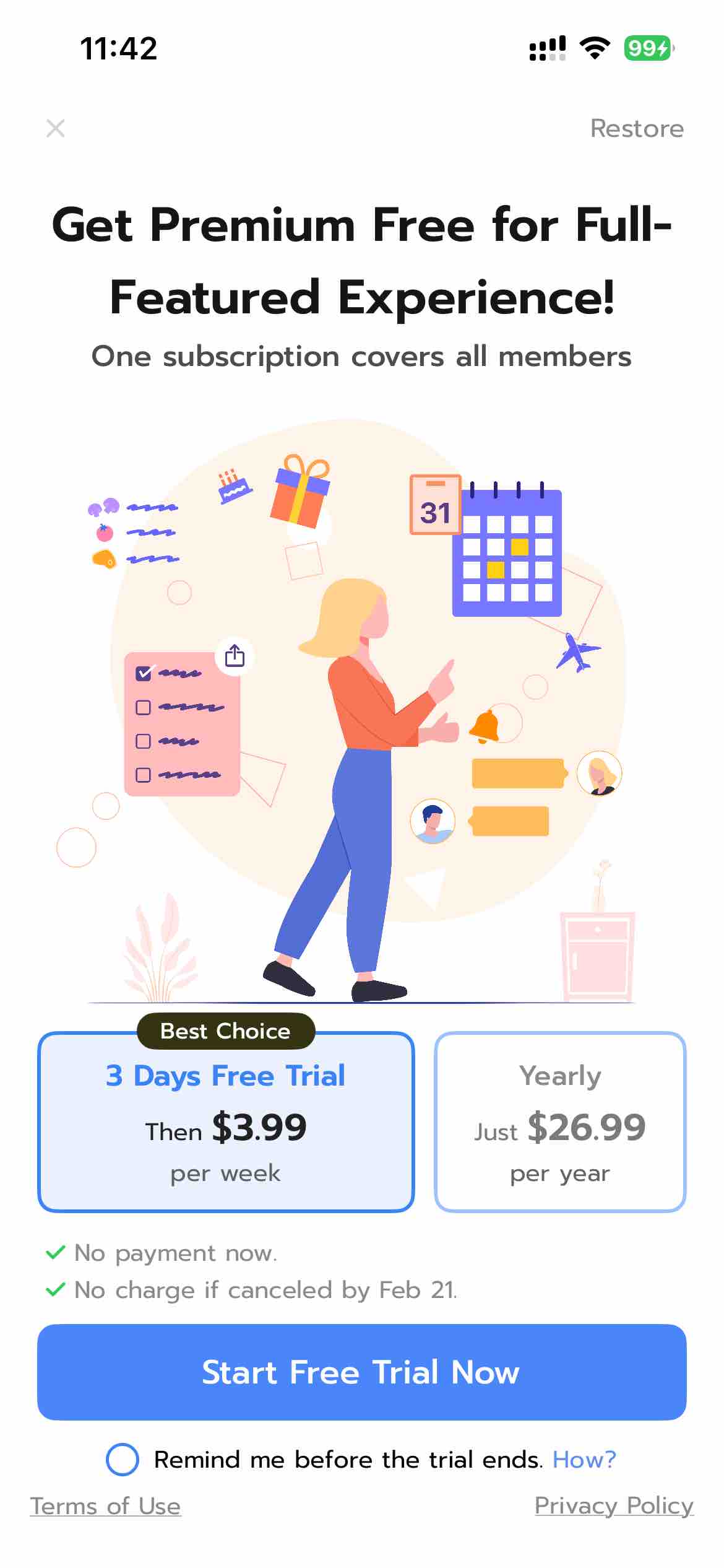 Shared Family Calendar: FamCal
