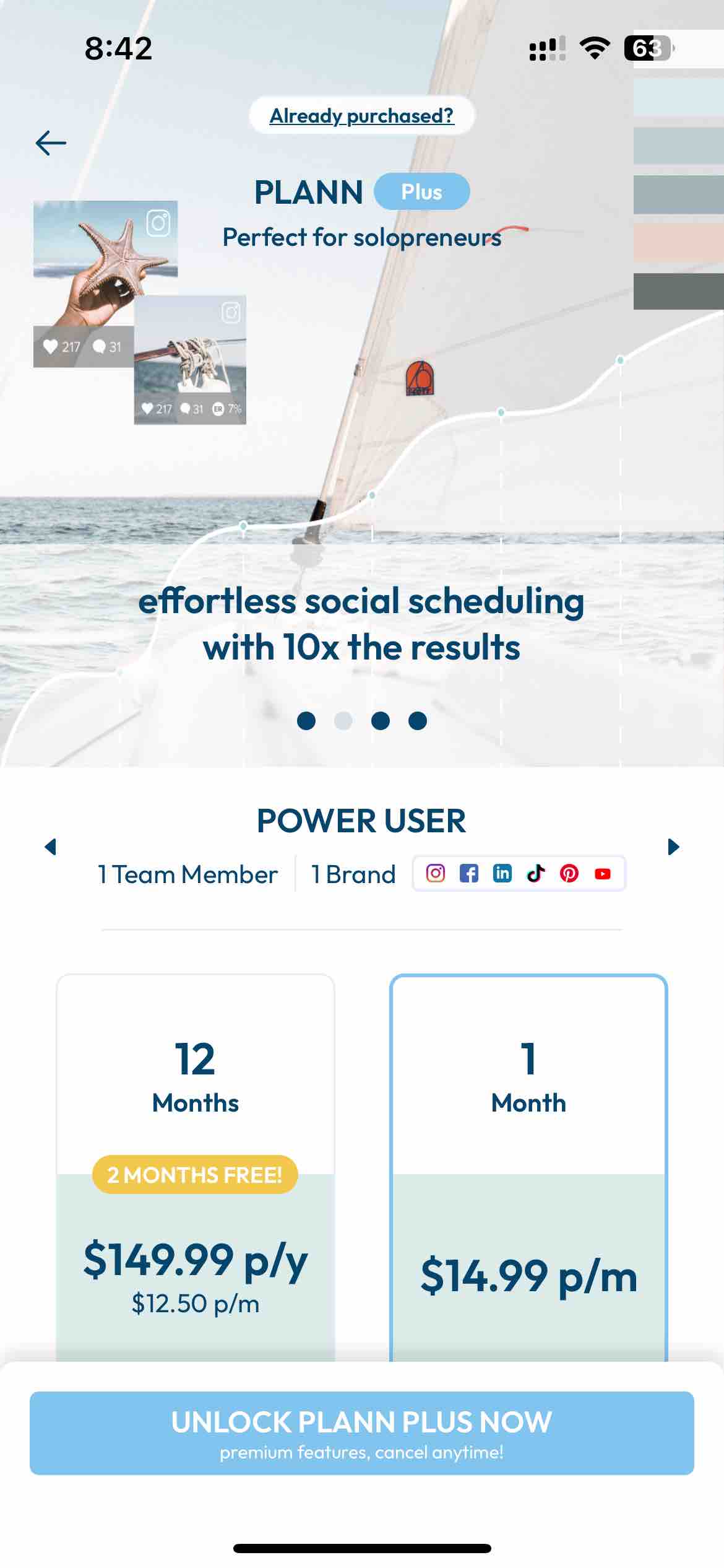 Plann: Preview for Instagram