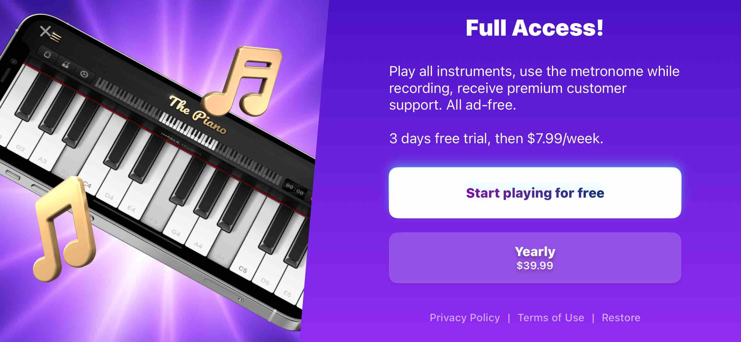 Piano ٞ