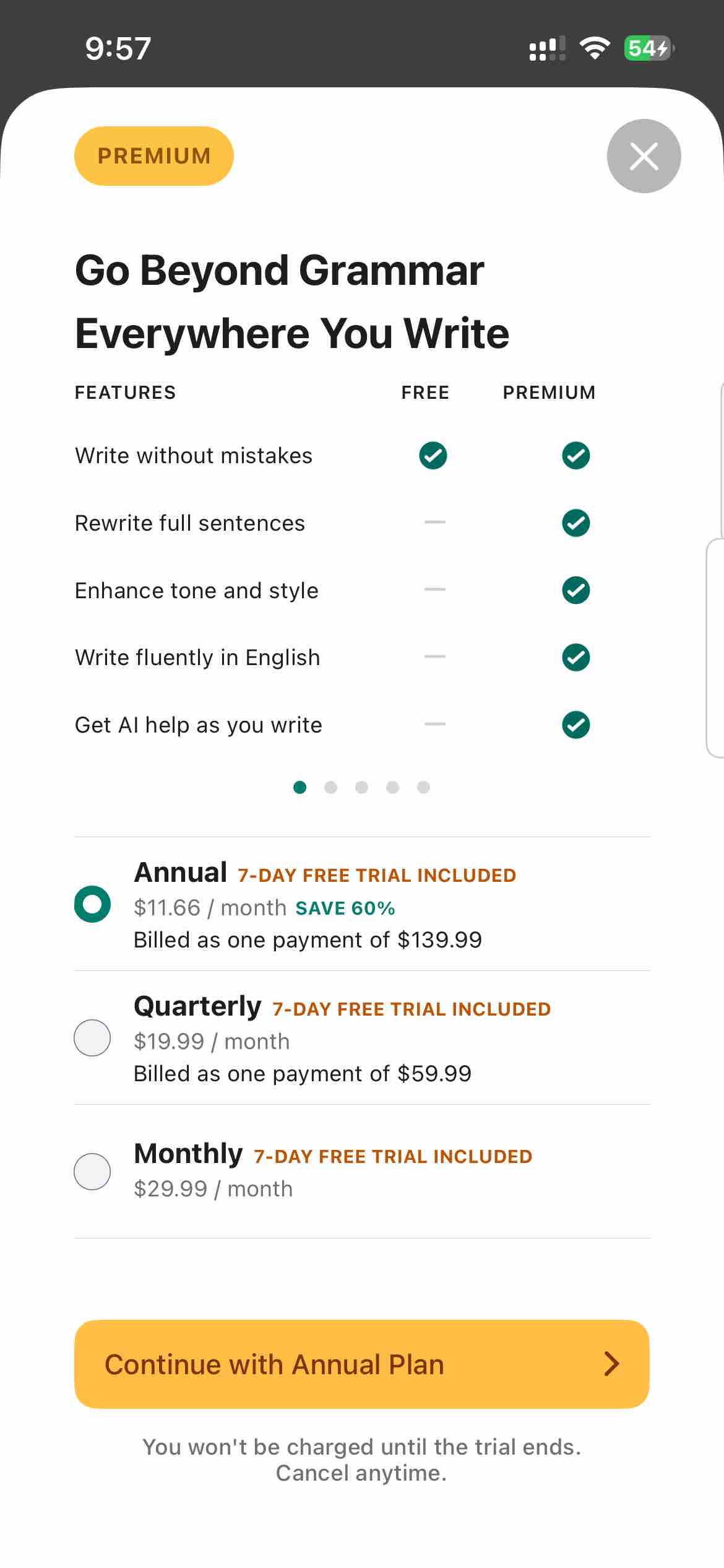 Grammarly: AI Keyboard & Notes