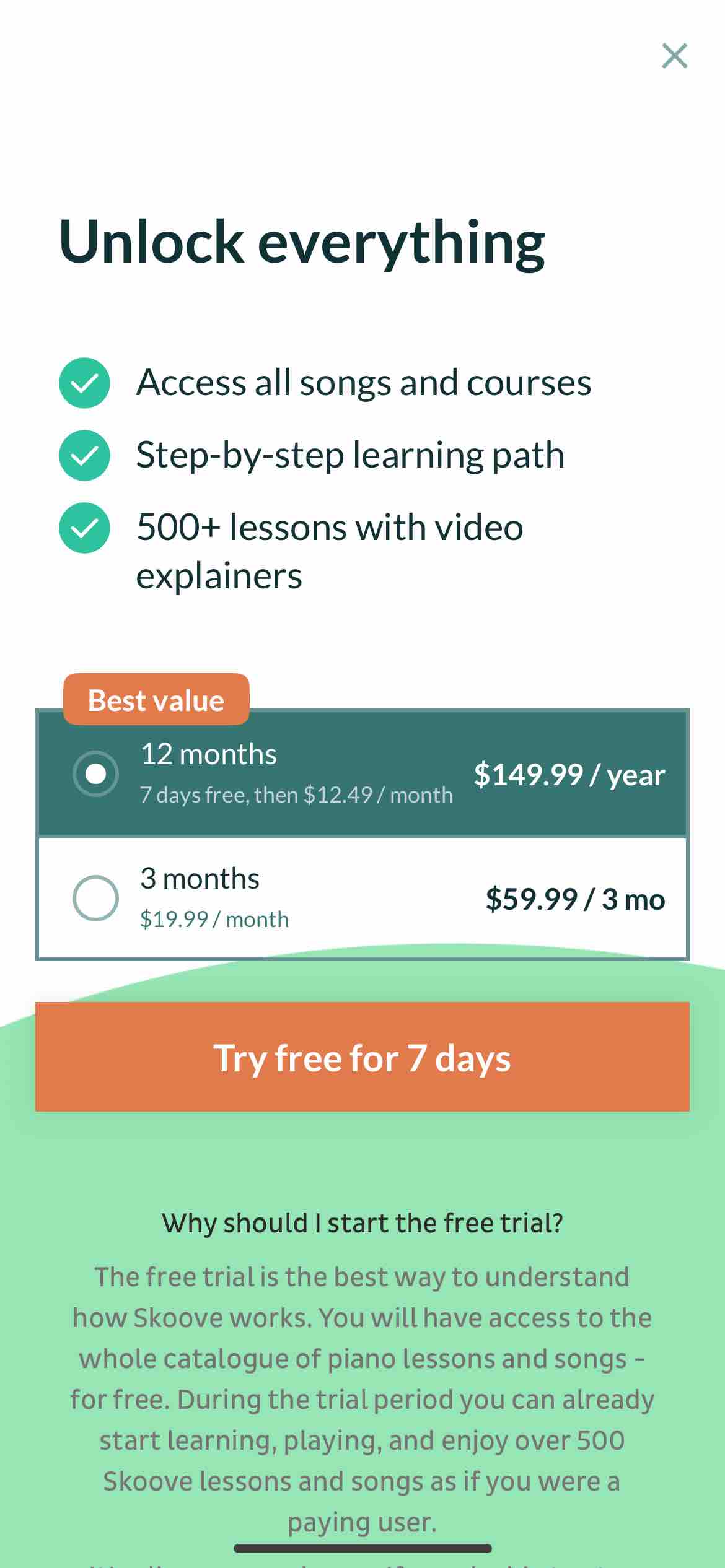 Skoove: Learn to Play Piano