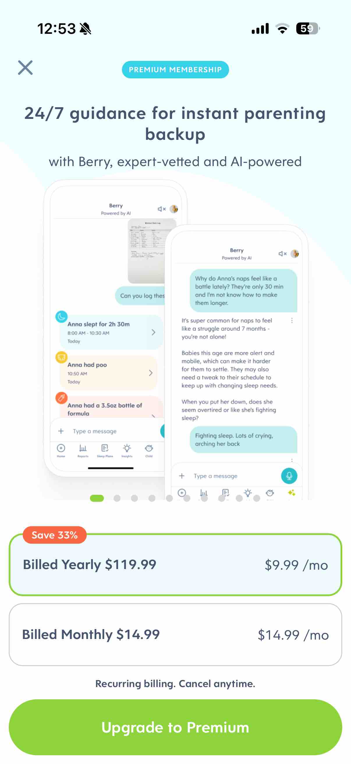 Huckleberry: Baby Tracker
