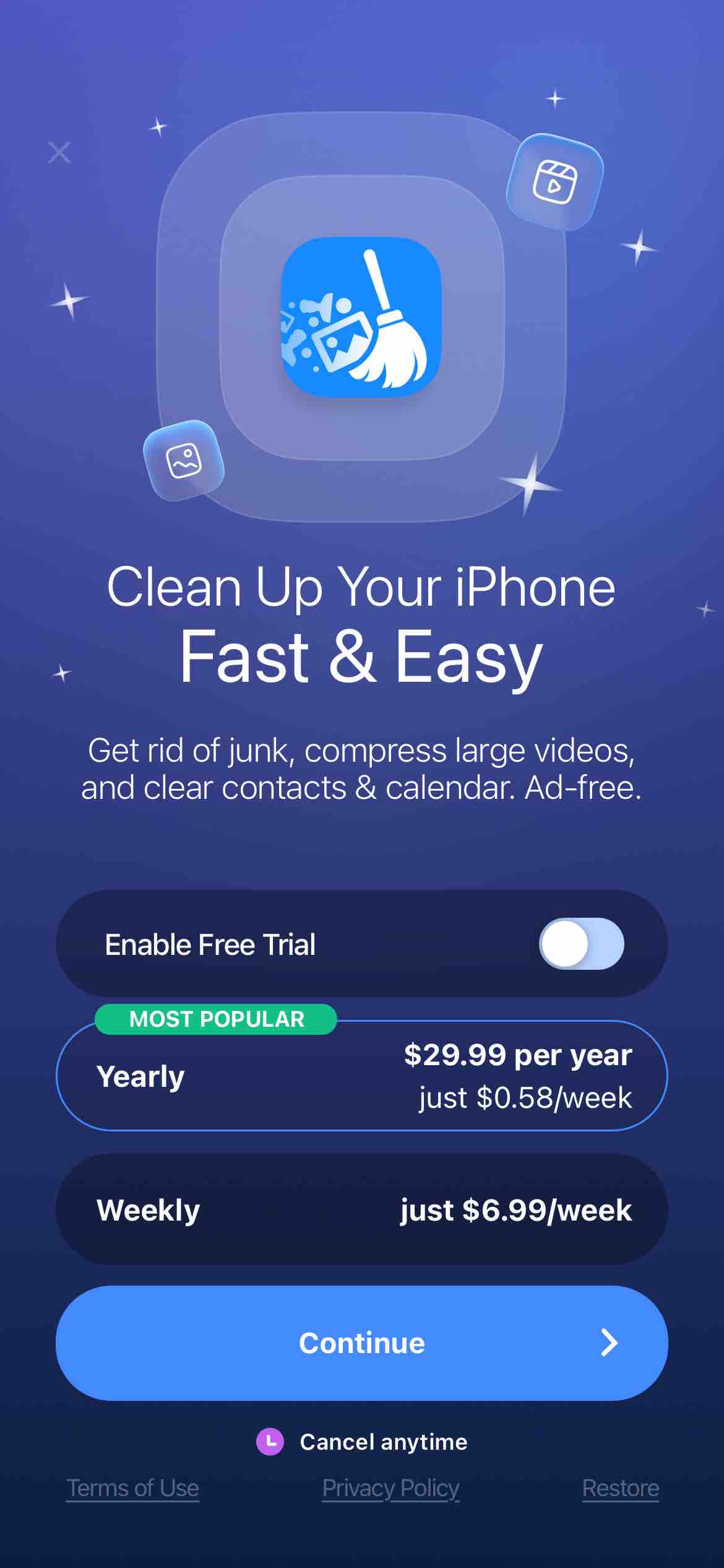 Cleaner Kit - Clean Up Storage
