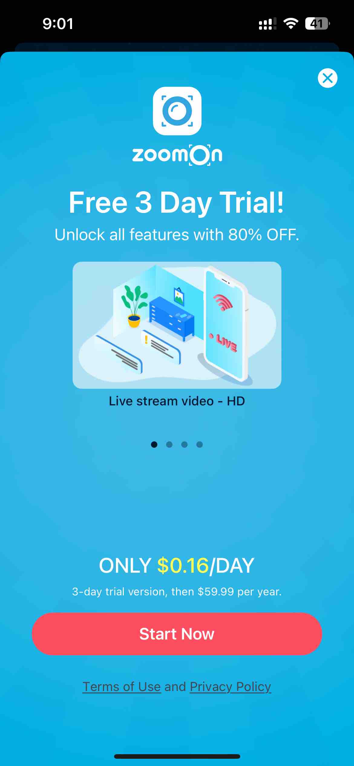 ZoomOn Home Security Camera