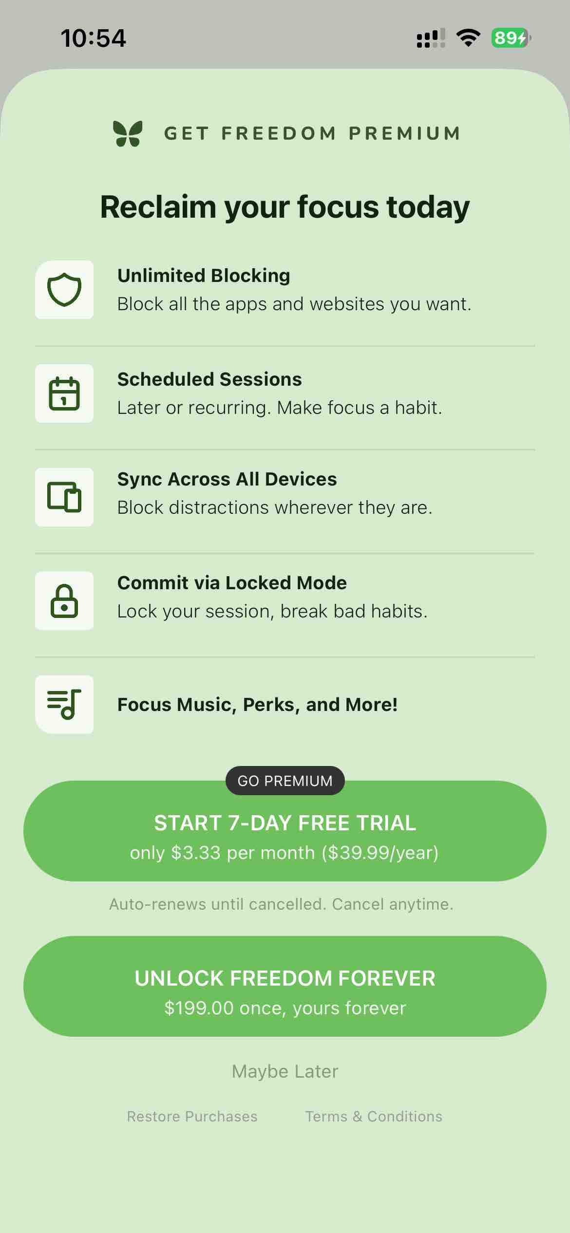 Freedom: Control Screen Time