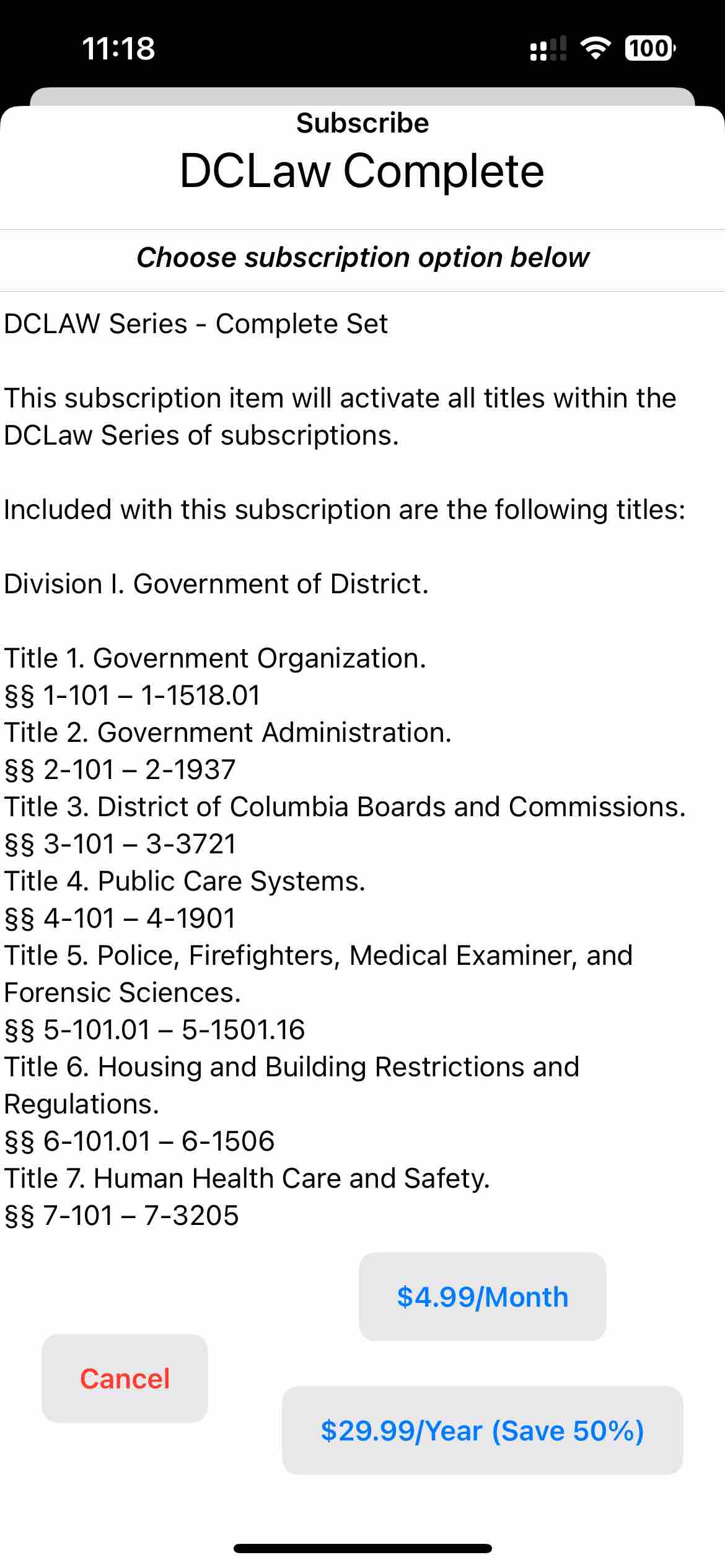 State Statute & Federal Law
