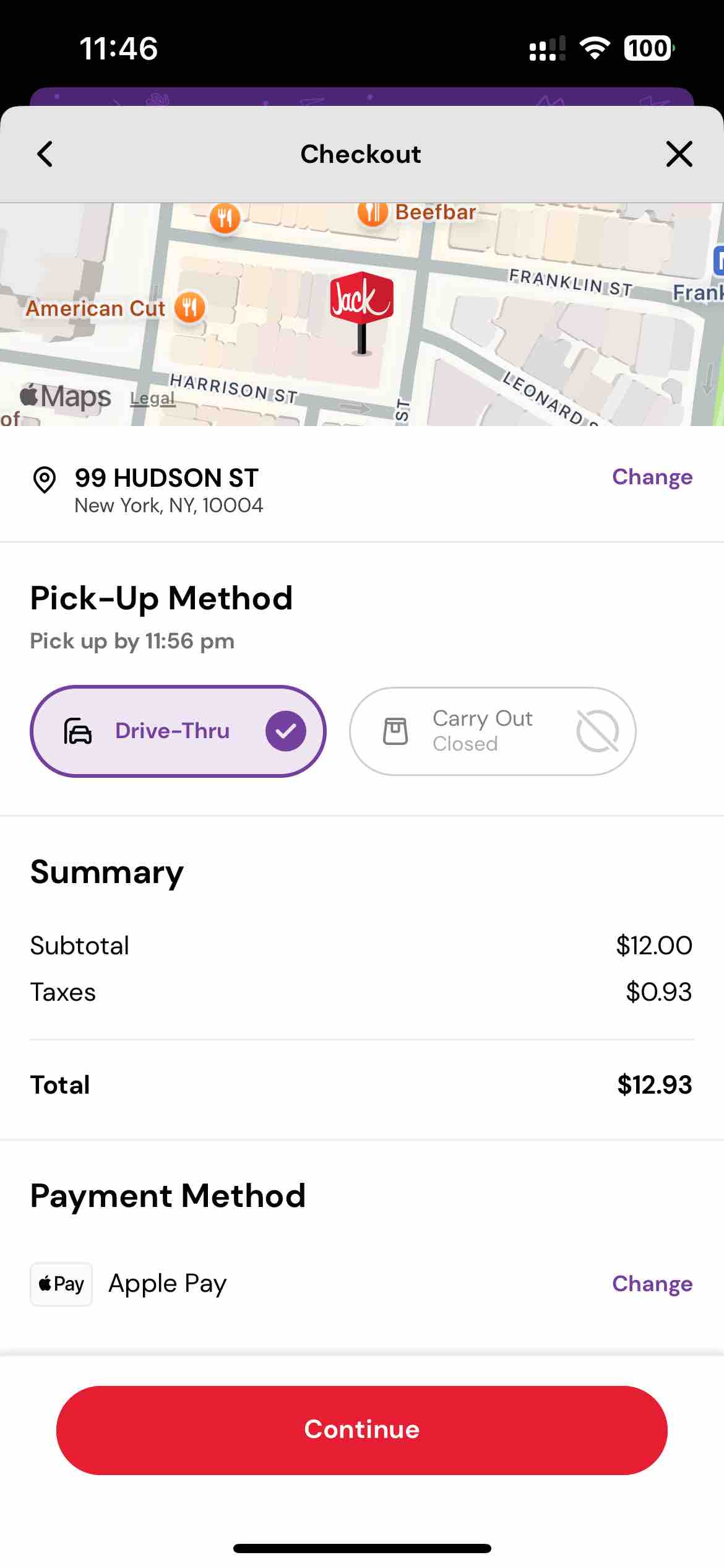 Jack in the Box® Order App