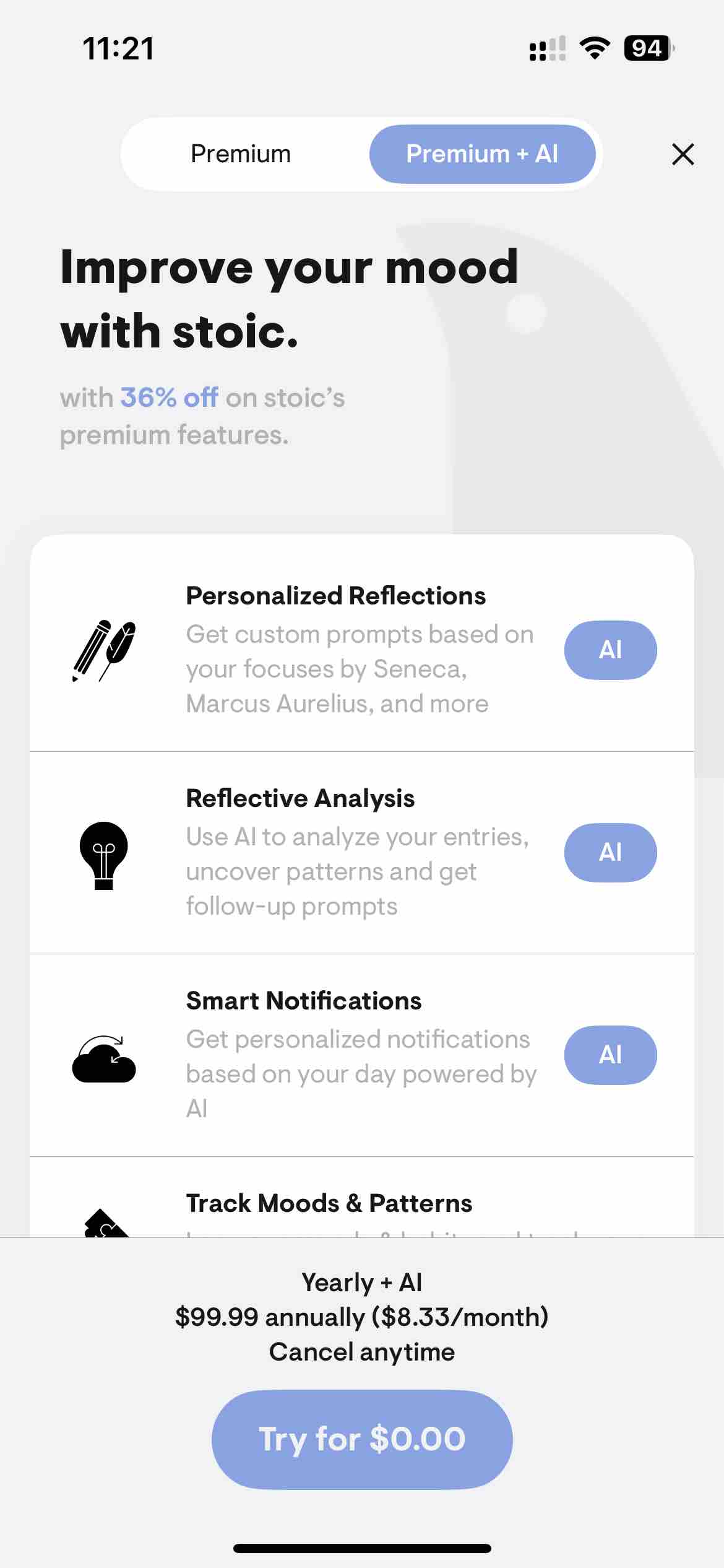 stoic. AI journal & diary
