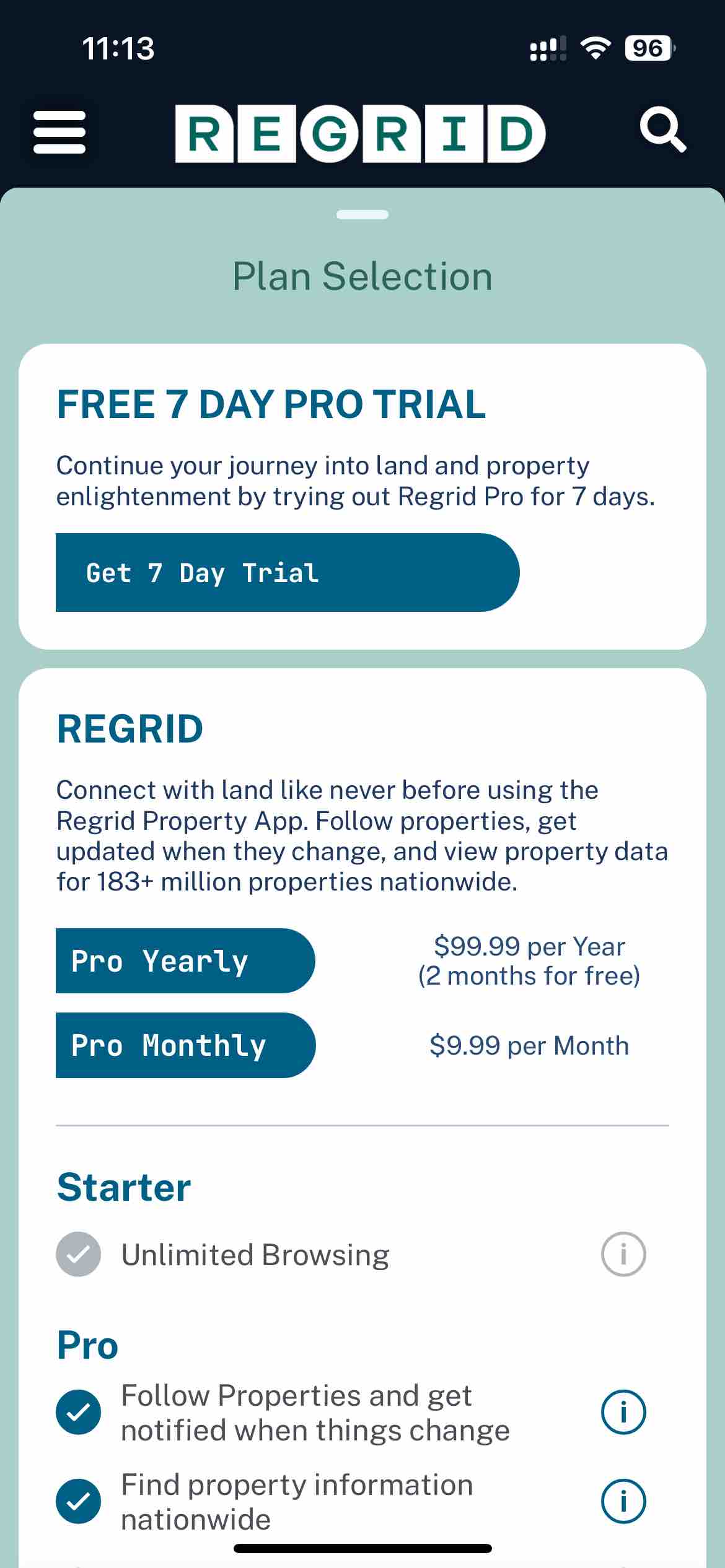 Regrid Property App