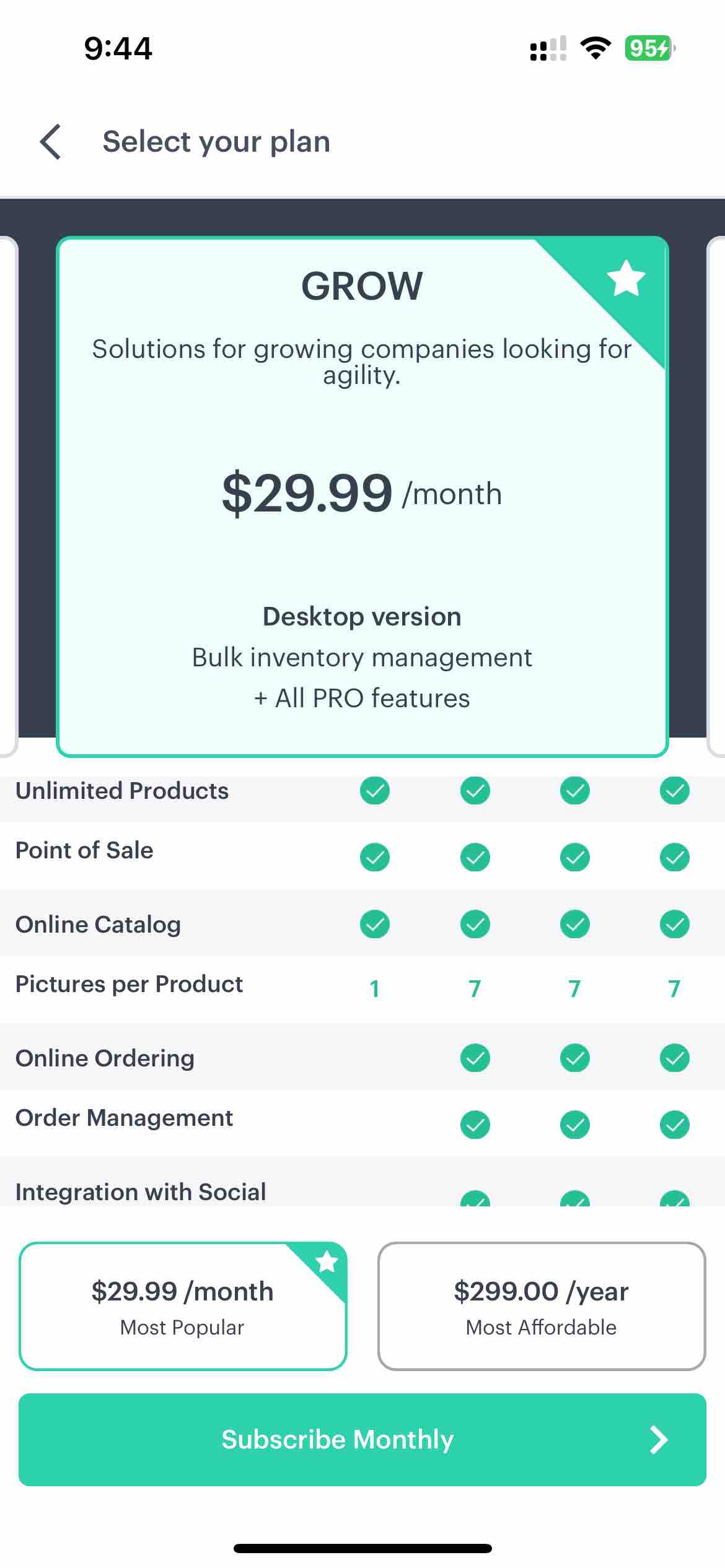 Kyte: POS System and Inventory