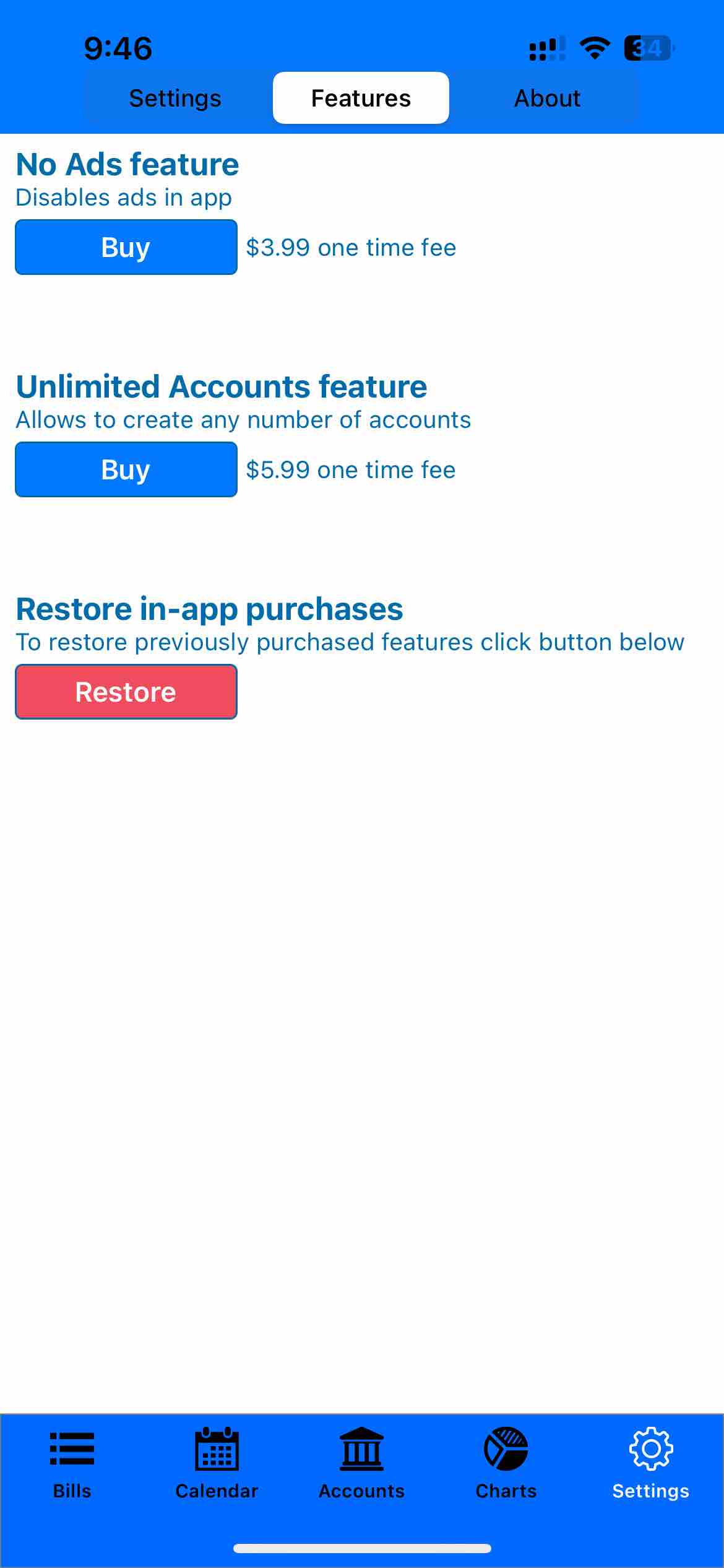 Bills Organizer & Reminder