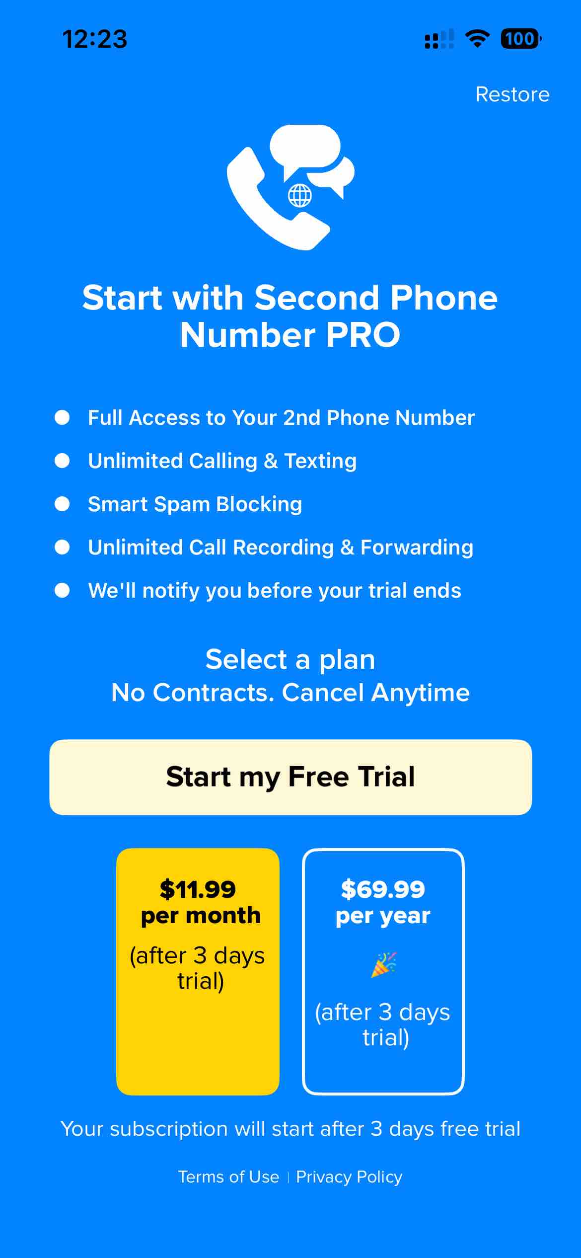 Second Phone Number'