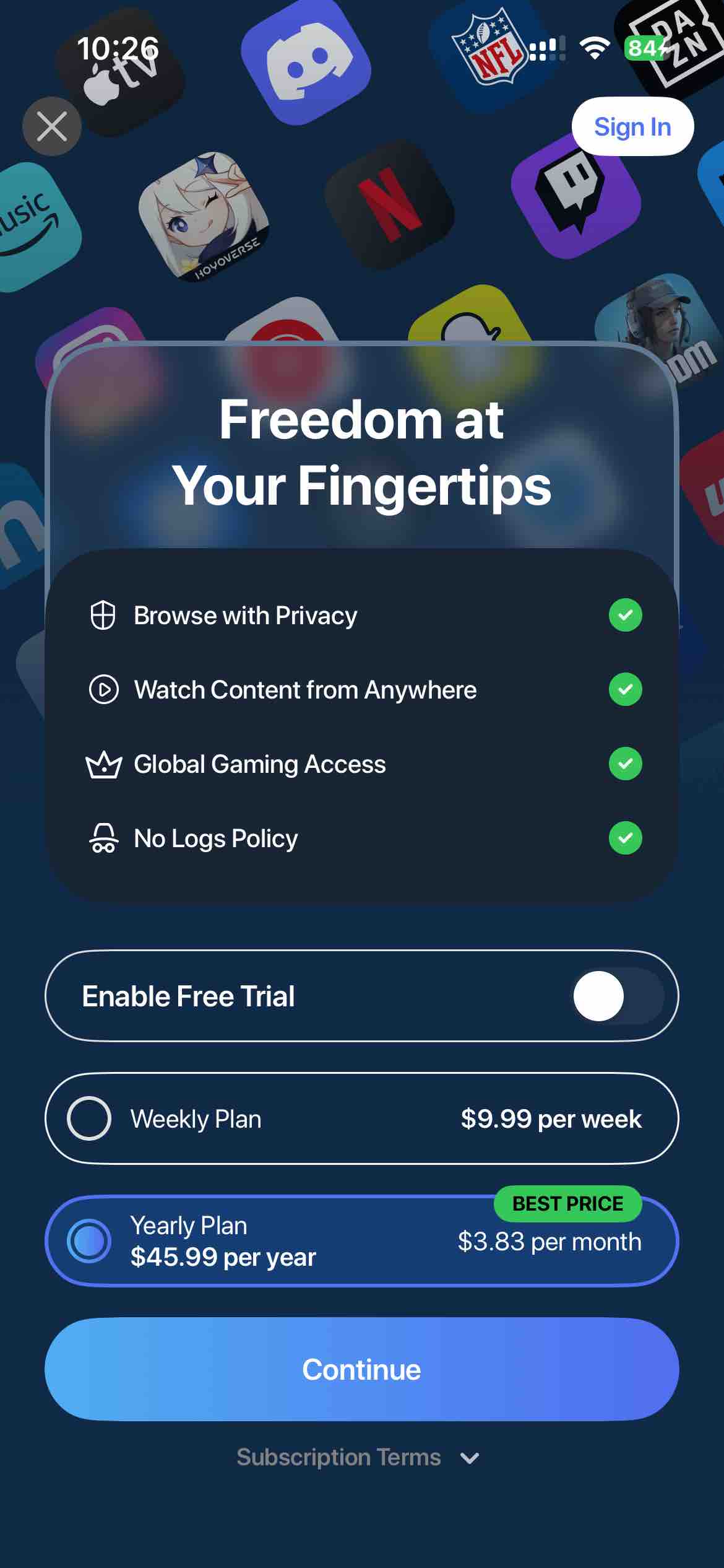 VPN Lumos: Open & Connect USA