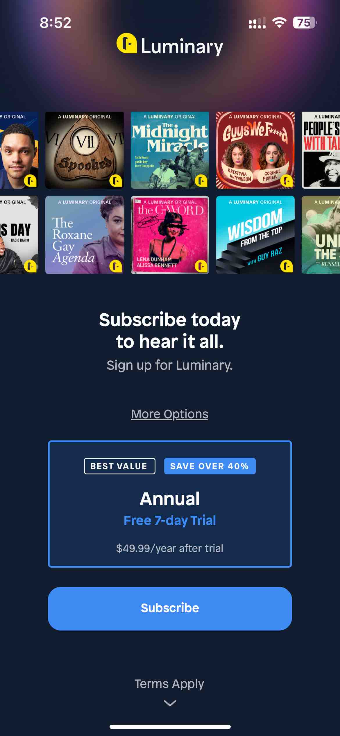 Luminary Podcasts & Originals