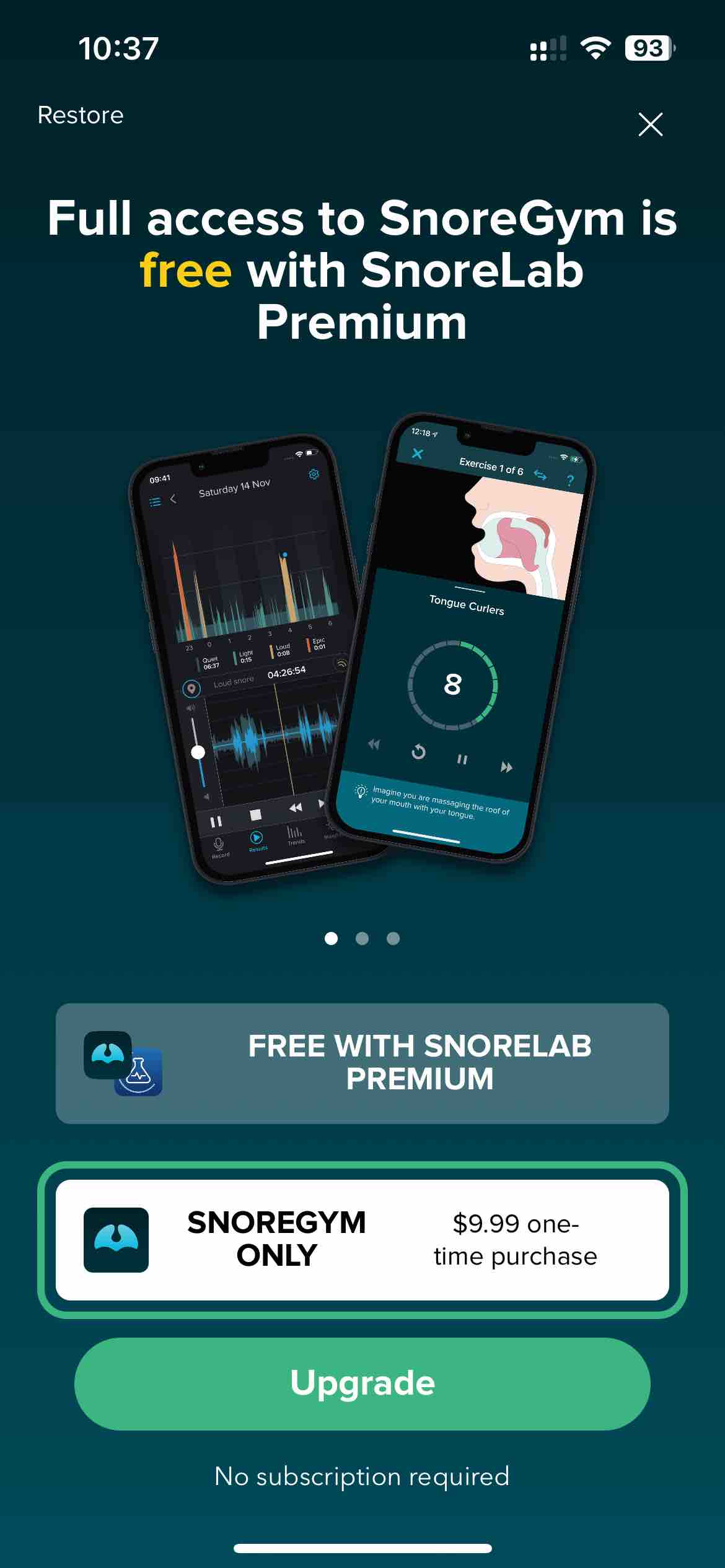 SnoreGym : Reduce Your Snoring