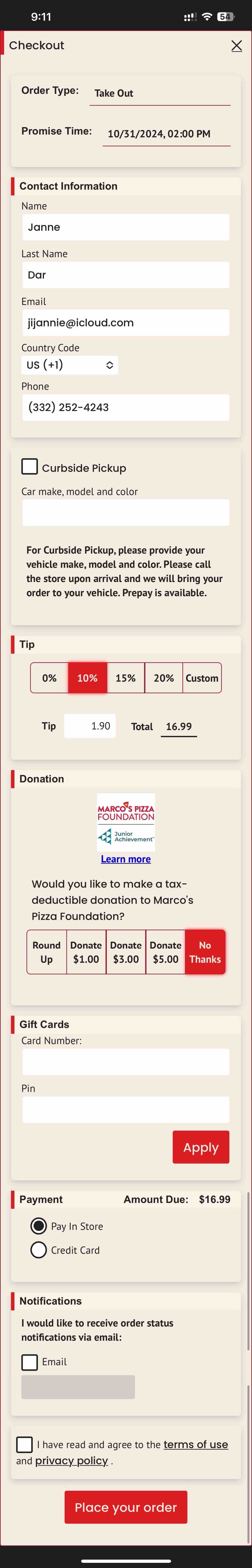 Marco’s Pizza