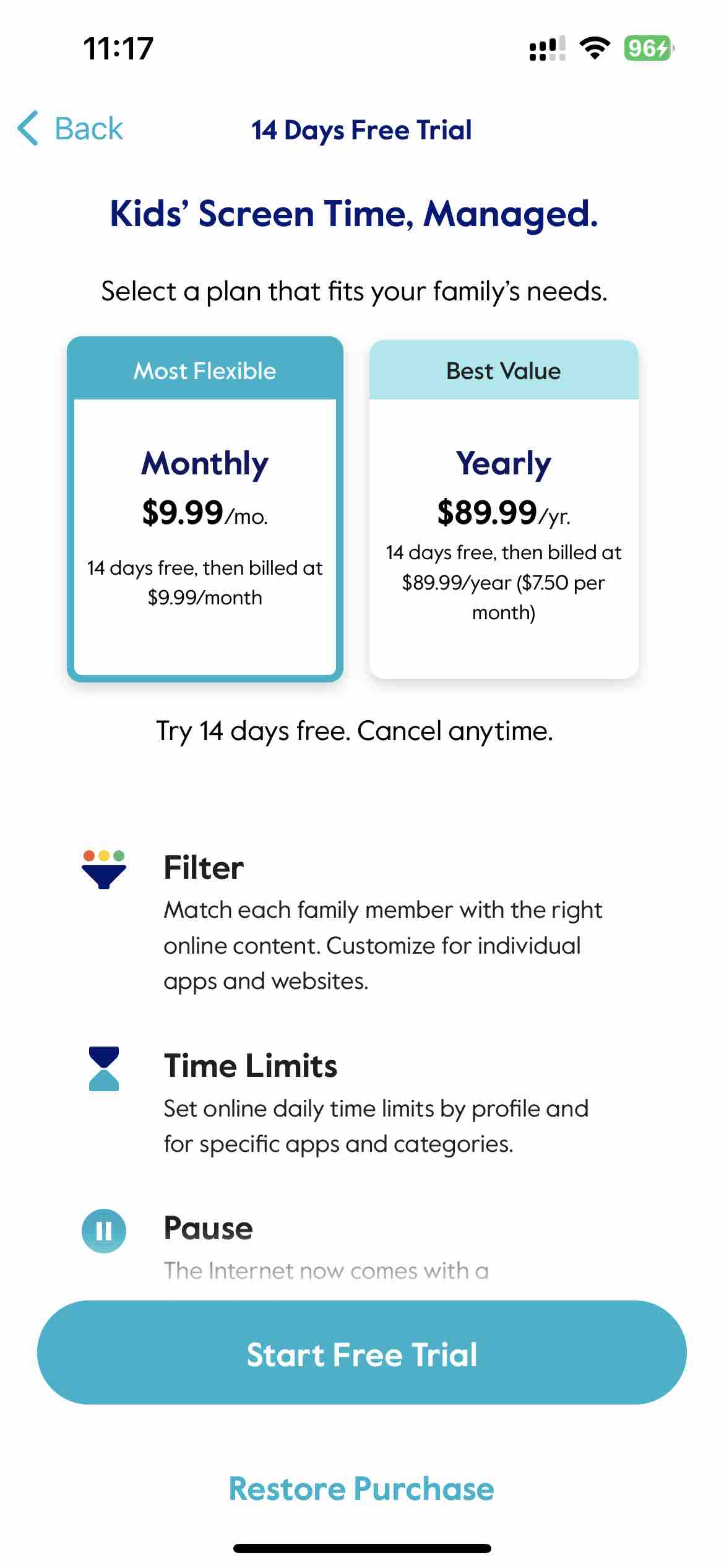 Circle Parental Controls App