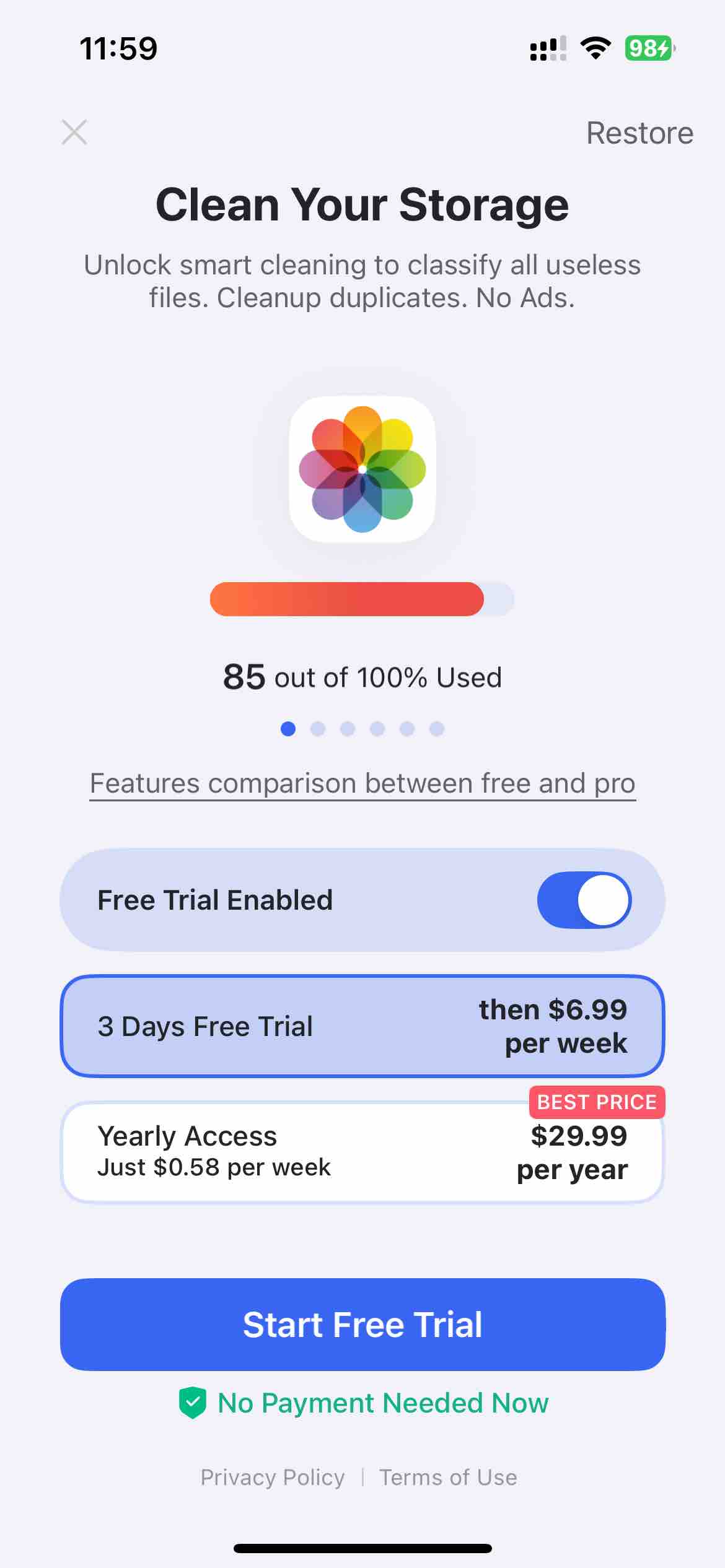 Ora Cleaner - Storage Cleaner
