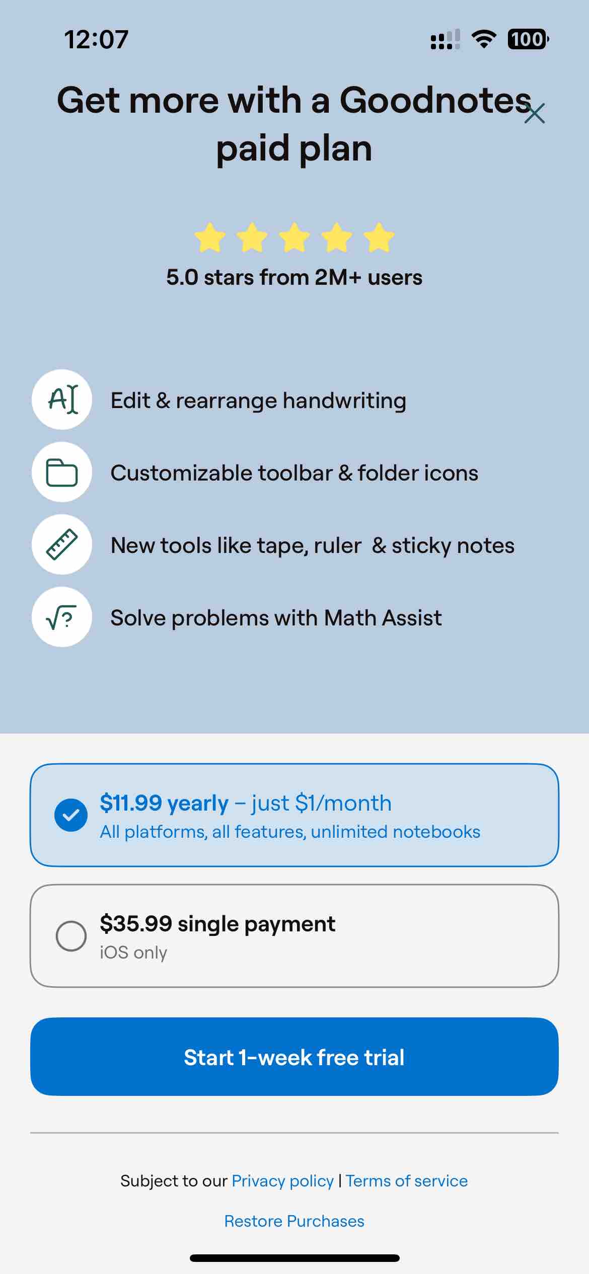 Goodnotes: AI Notes, Docs, PDF