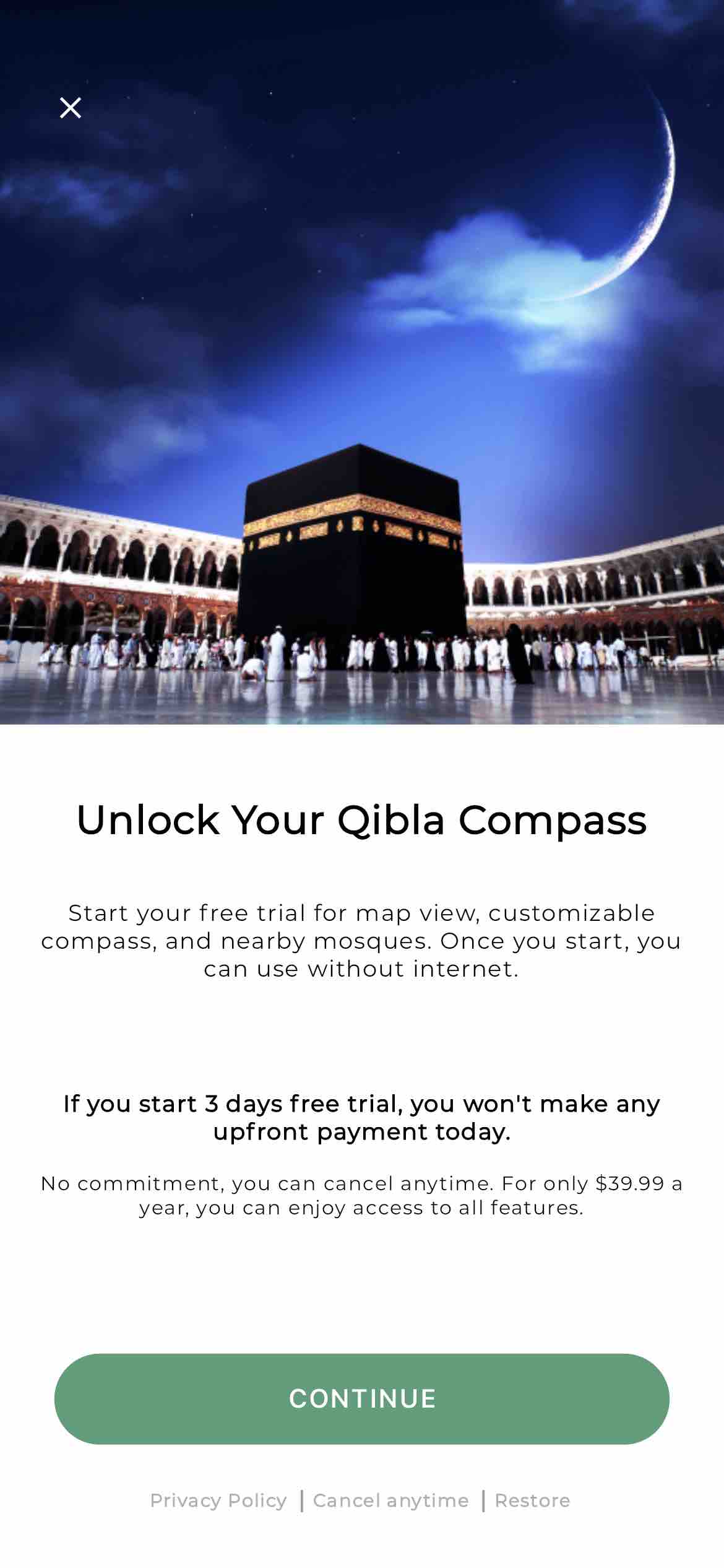 Qibla Finder 100% اتجاه القبلة
