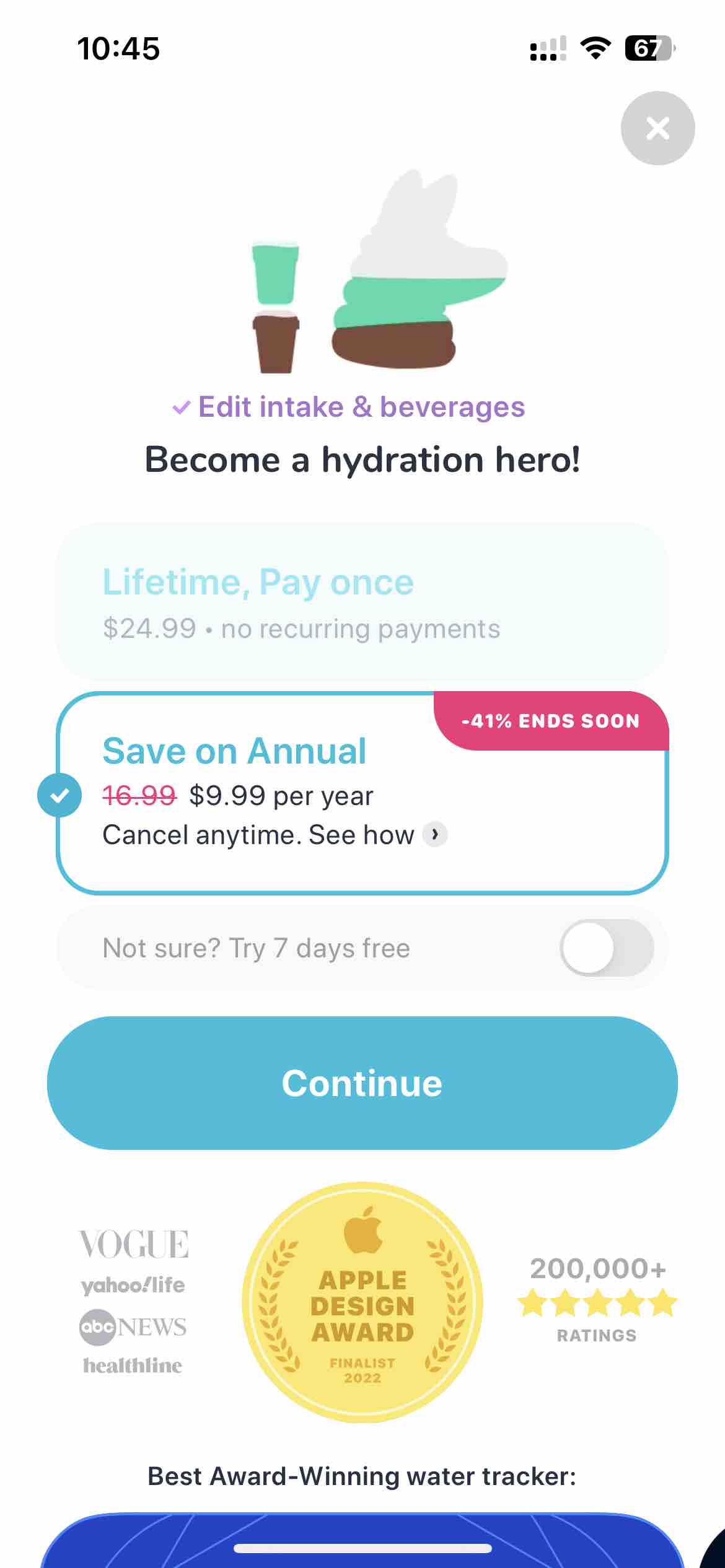 Water tracker Waterllama