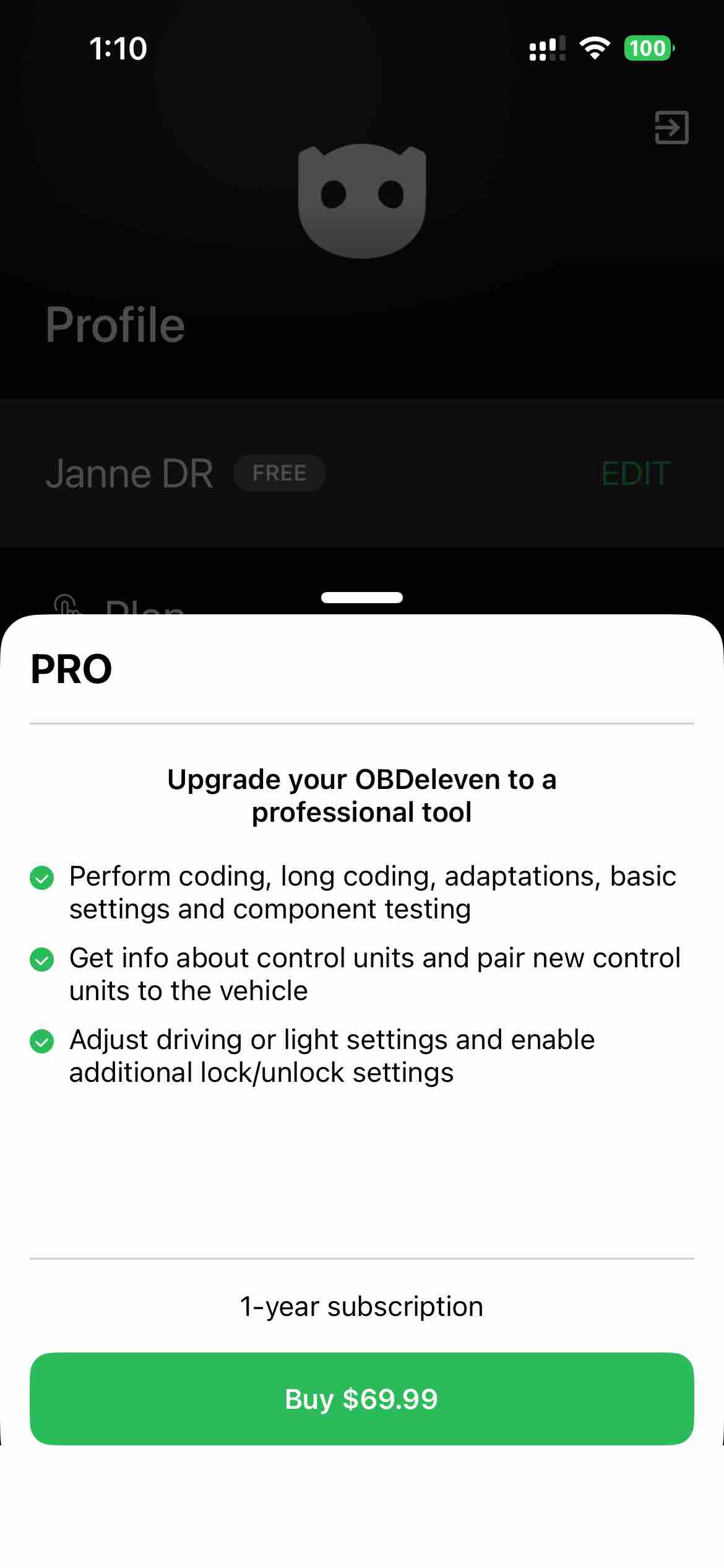OBDeleven VAG Car diagnostics