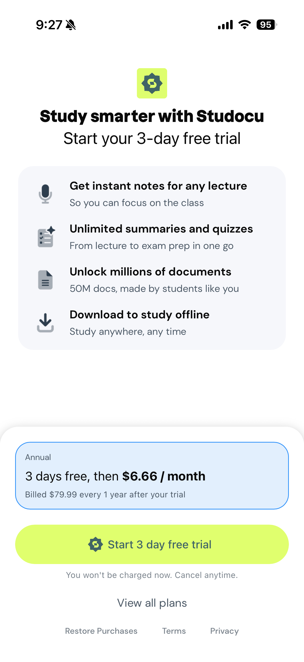 Studocu: AI Notes & Summaries