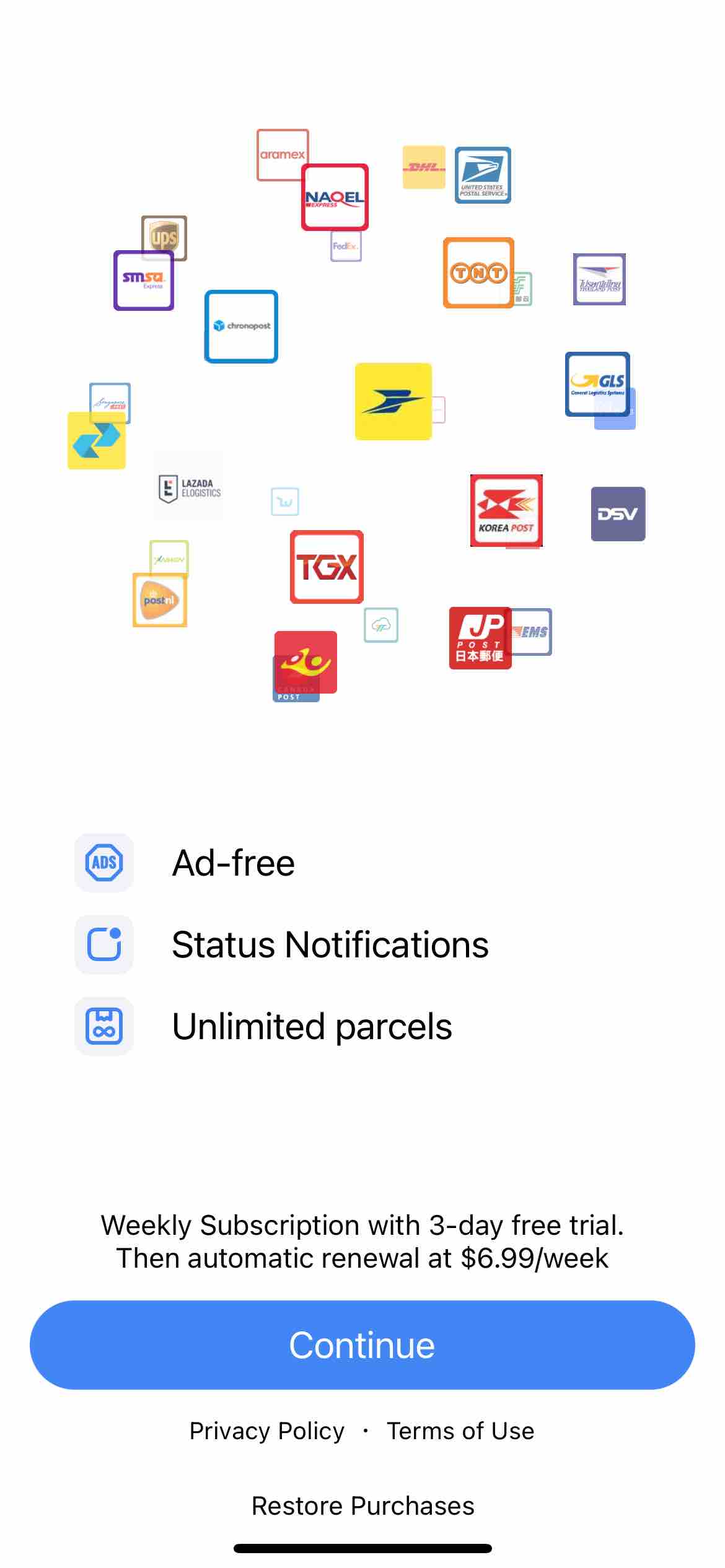 Parcel, Order Delivery Tracker