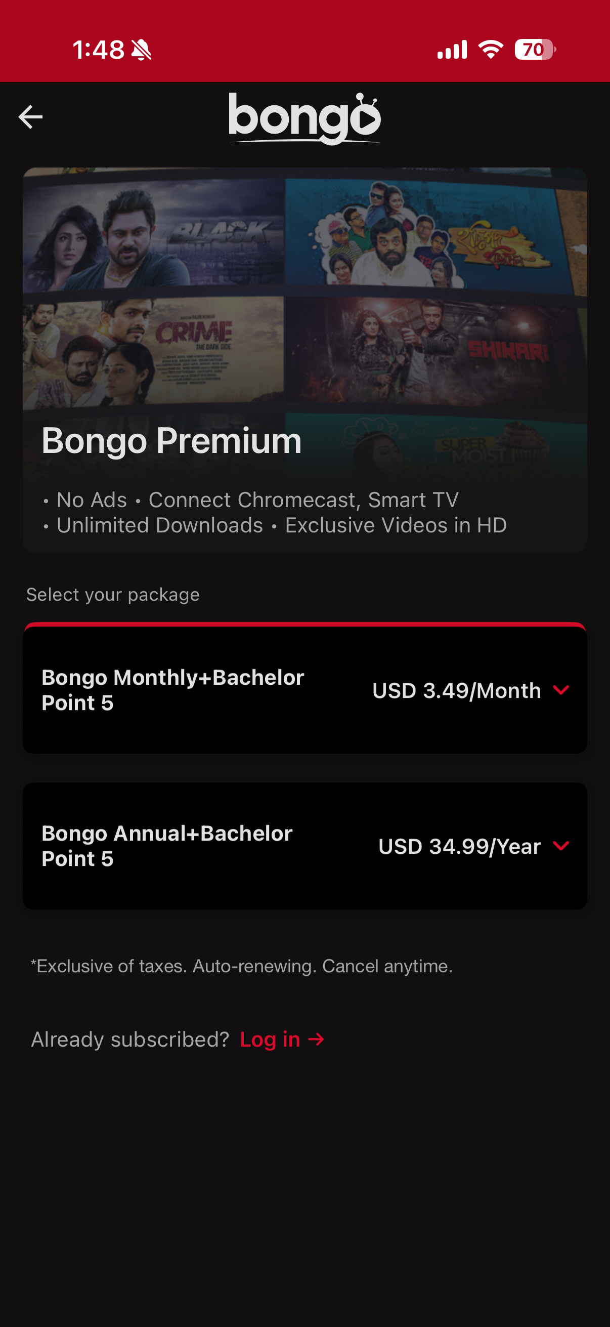 Bongo: Movies, Series & Sports
