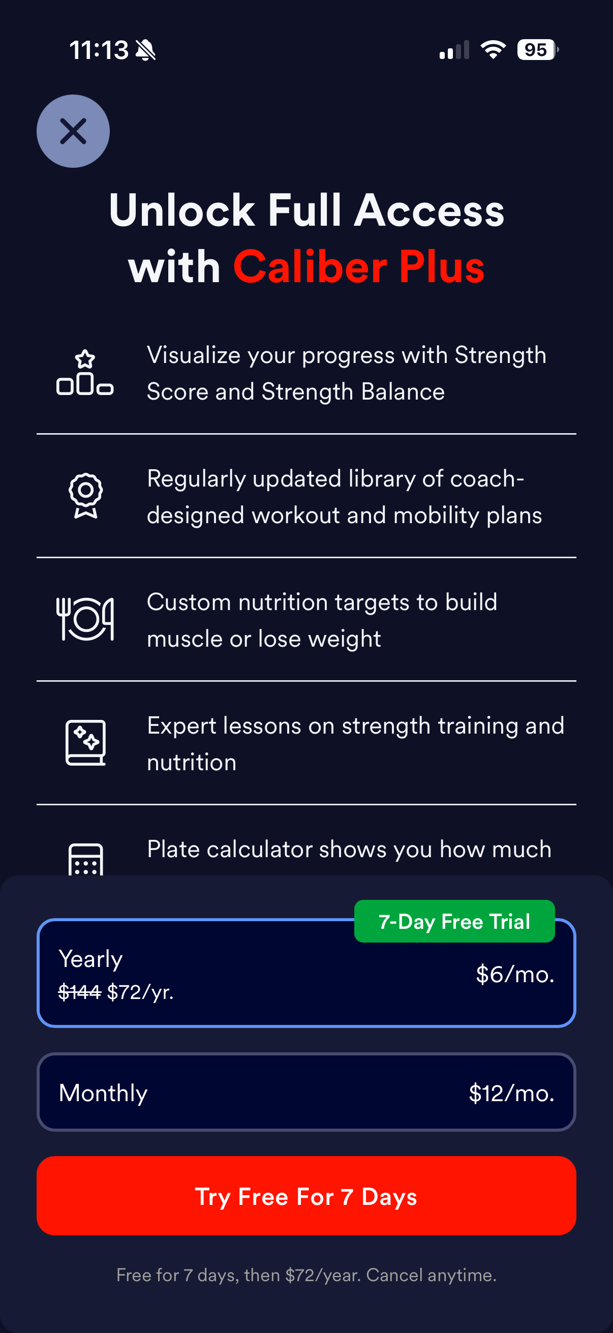 Caliber: Strength Training