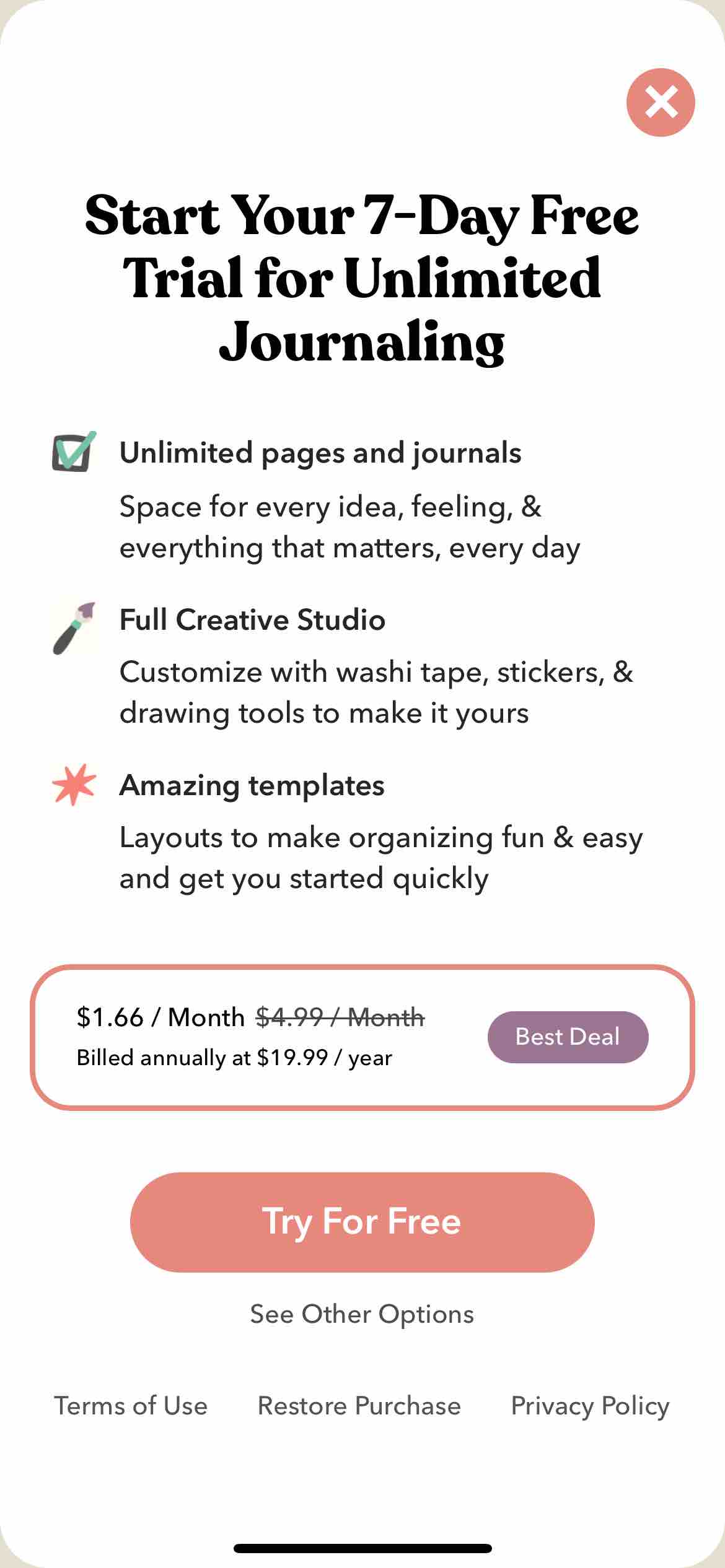 Planner & Journal - Zinnia