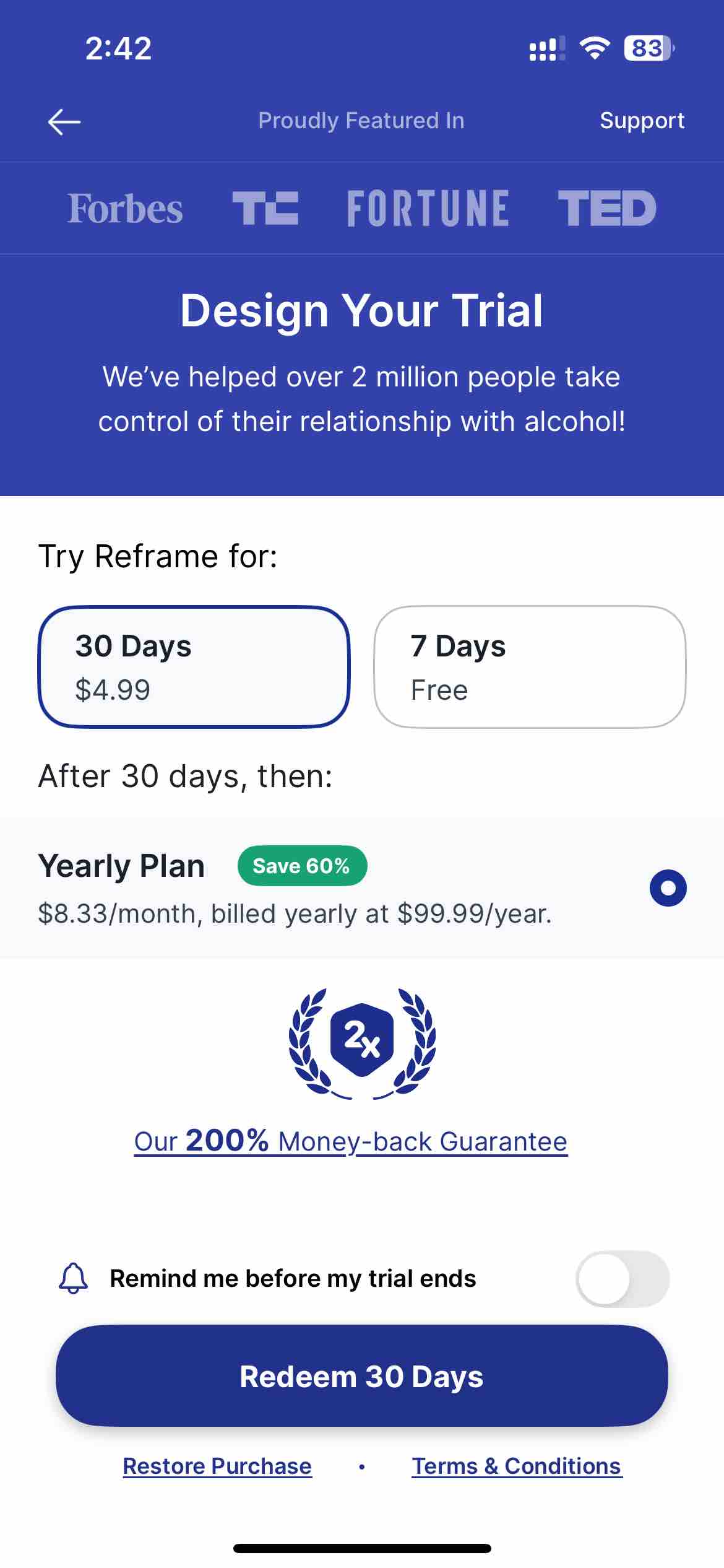 Reframe: Drink Less & Thrive