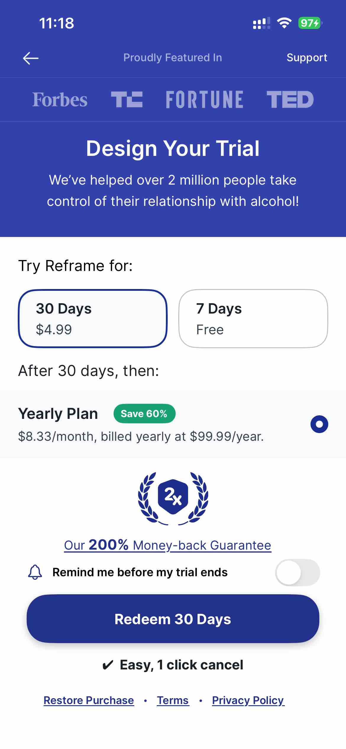 Reframe: Drink Less & Thrive