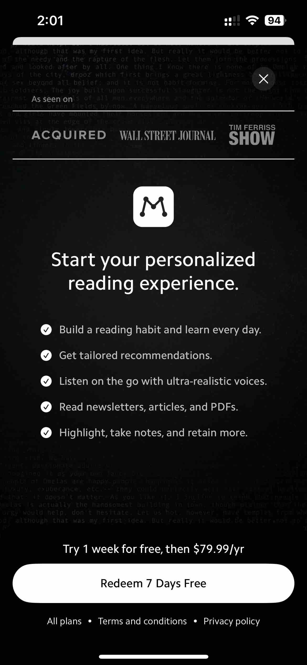 Matter: Reading App