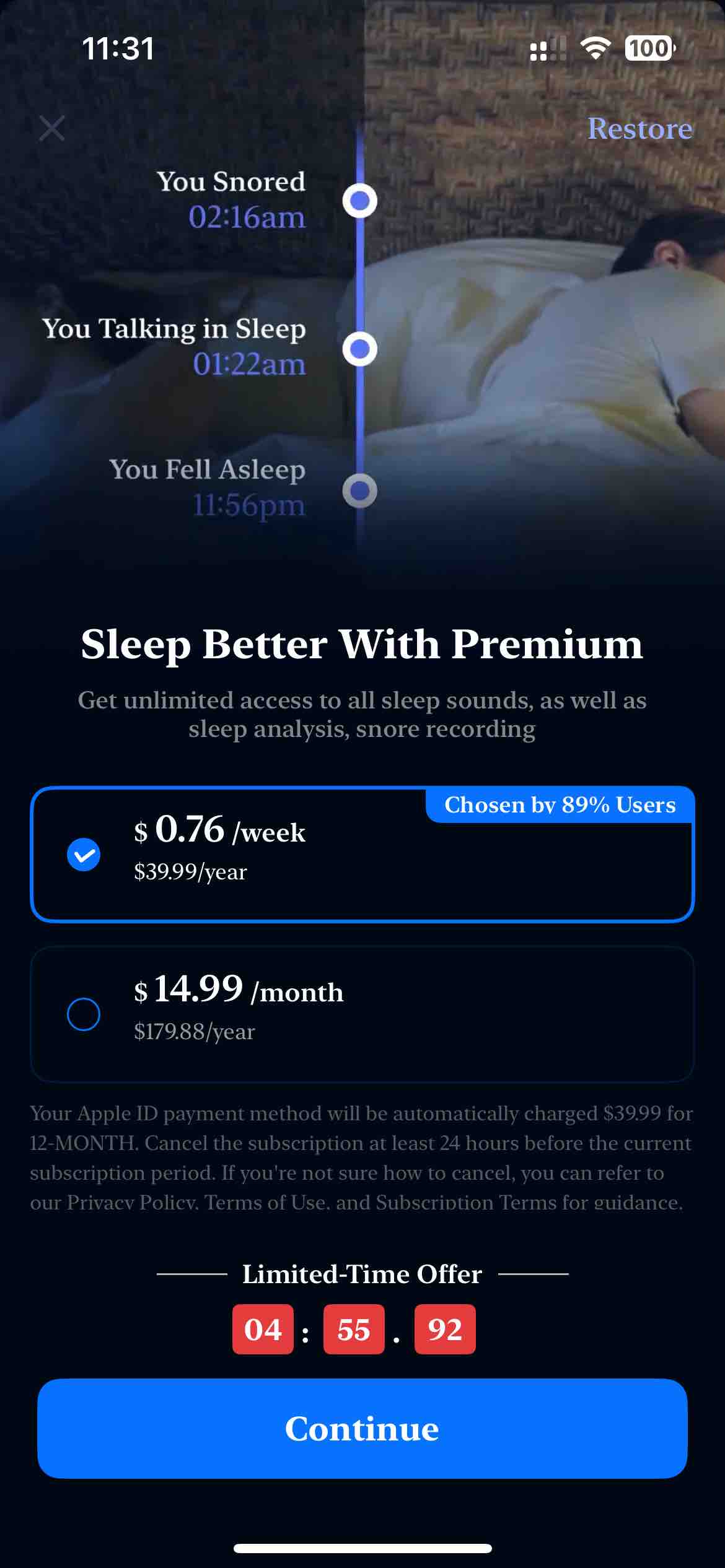 Sleep Monitor: Sleep Tracker