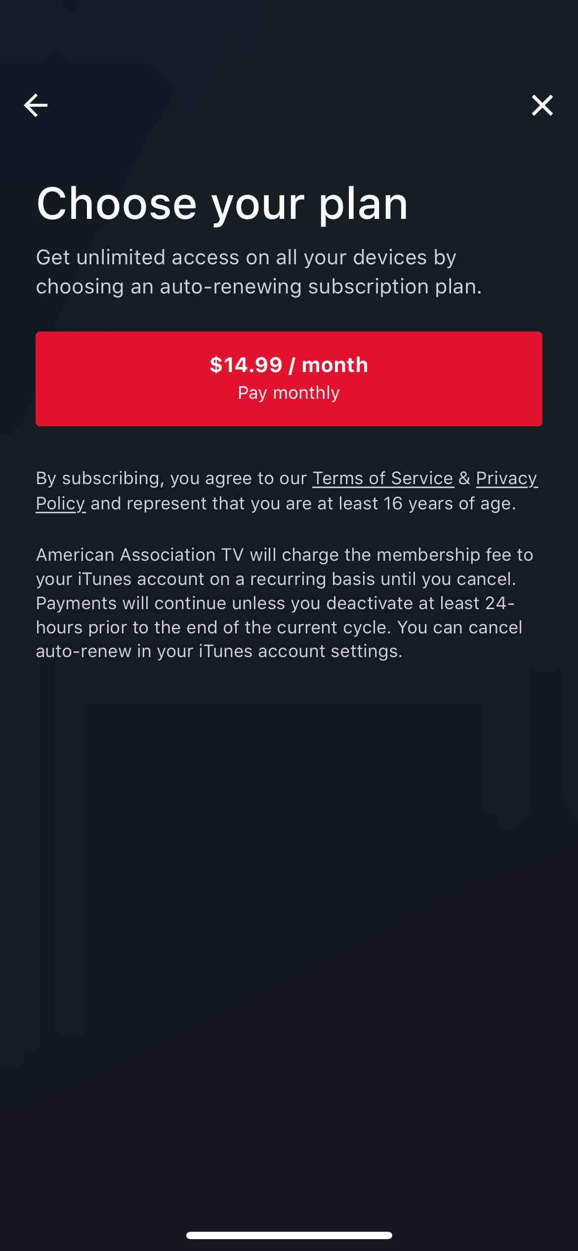 American Association TV