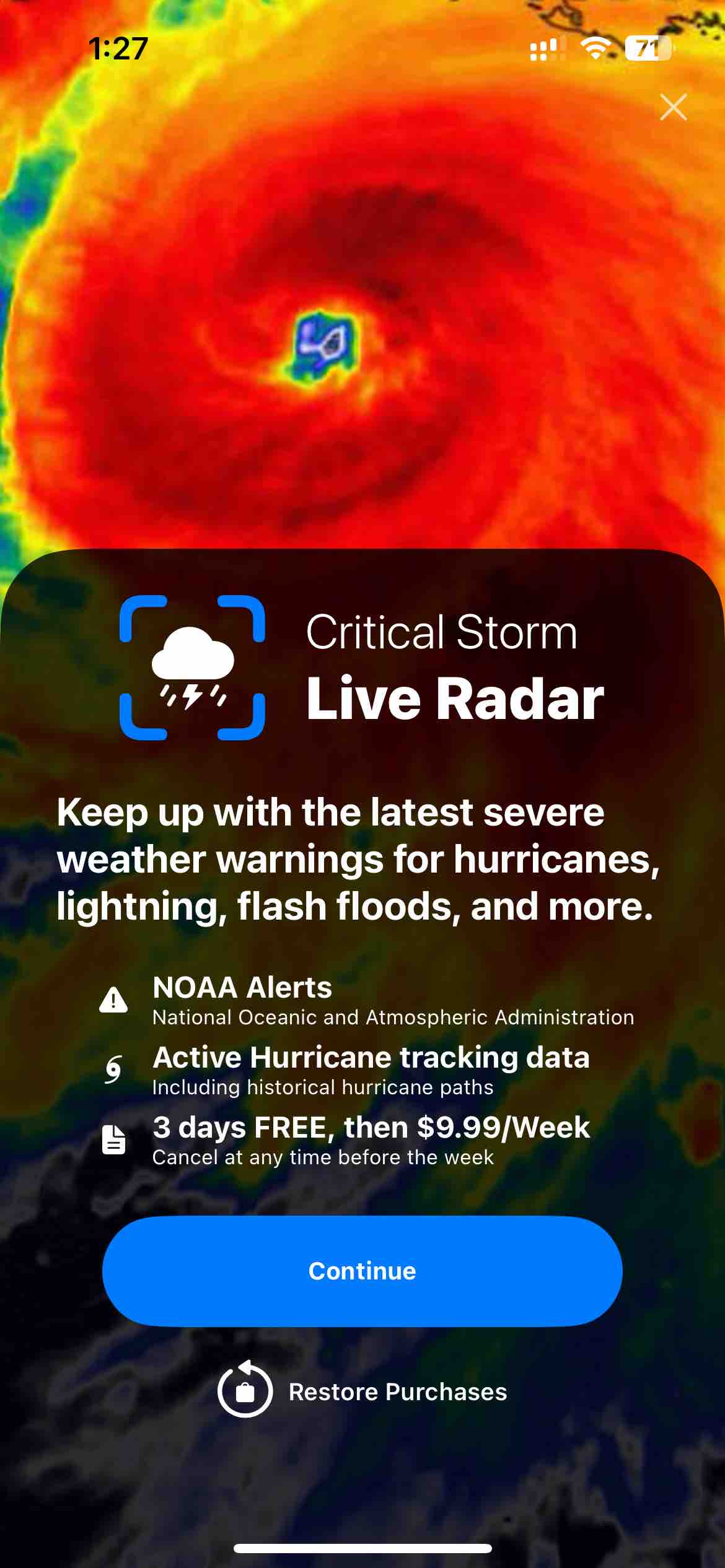 NOAA Radar & Weather Forecast