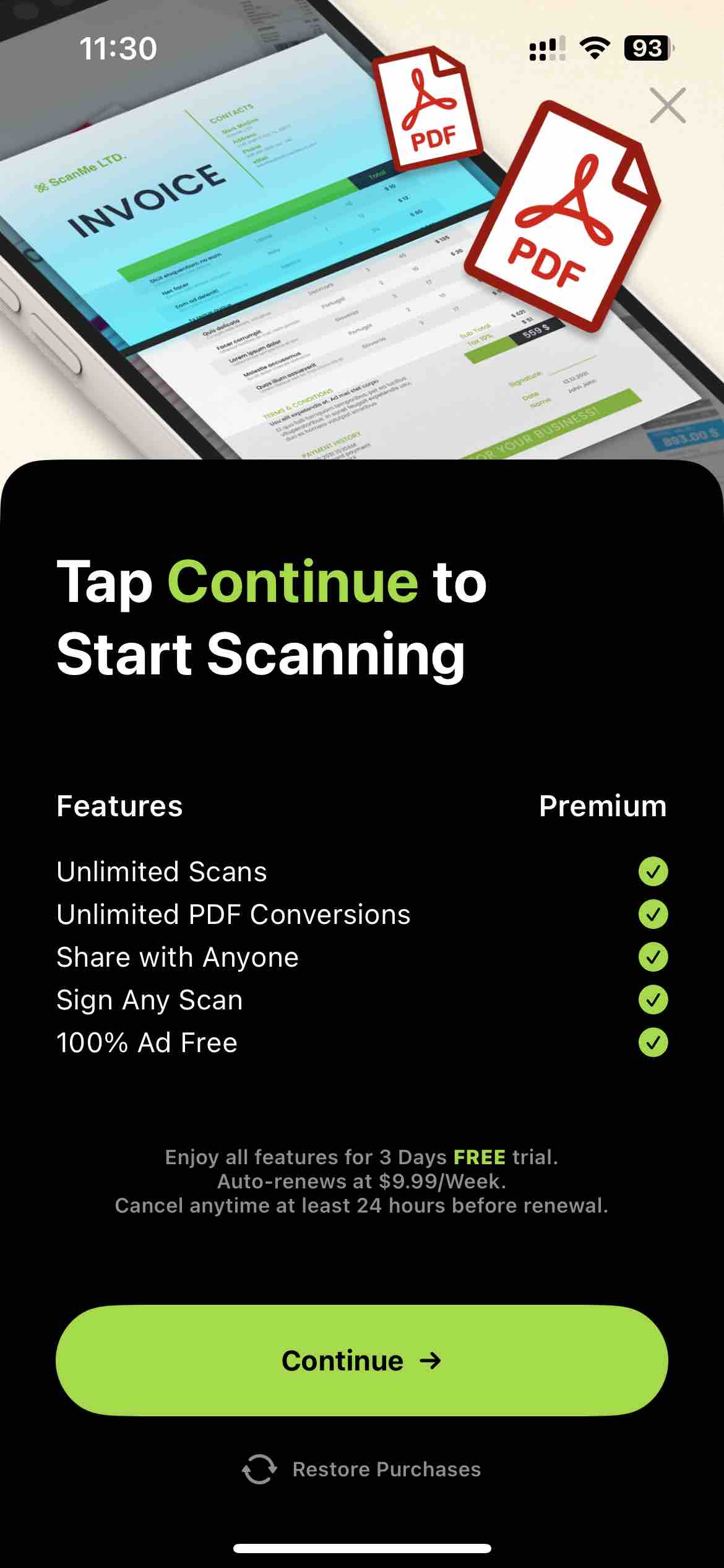 Camera Scanner - PDF