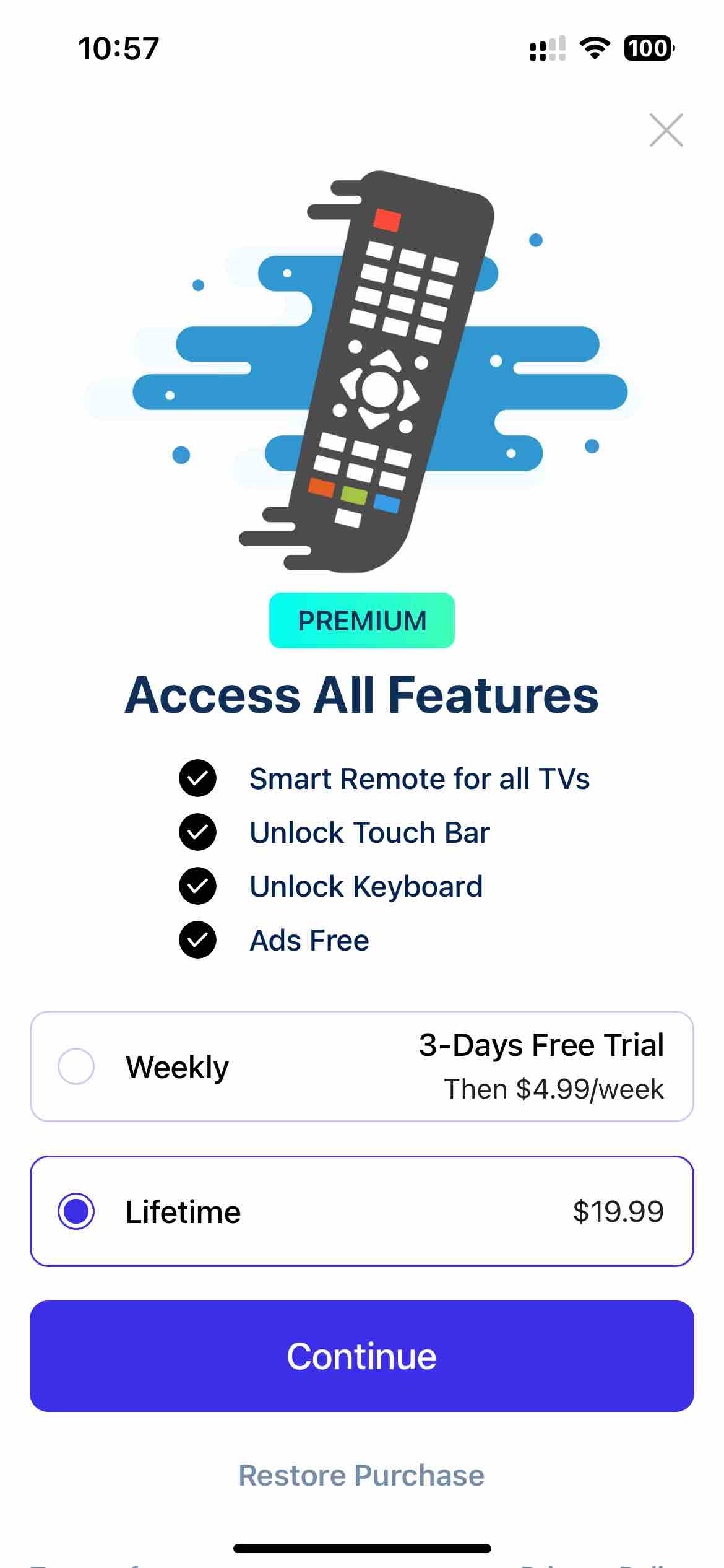 Universal TV Remote ◆