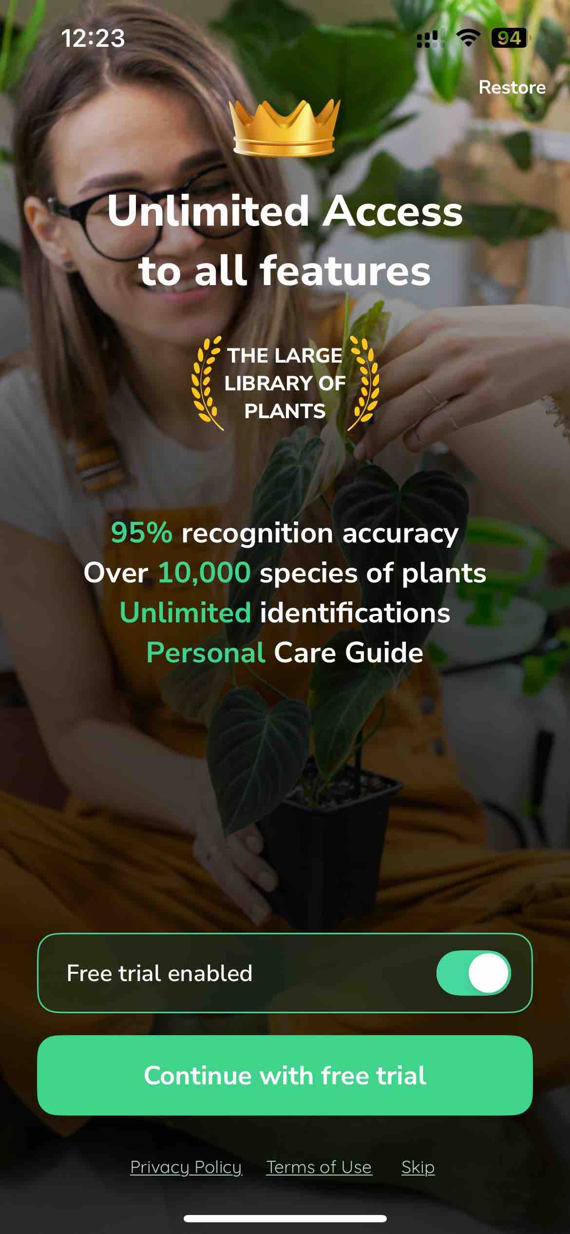 PlantMe: Plant Identifier+Care